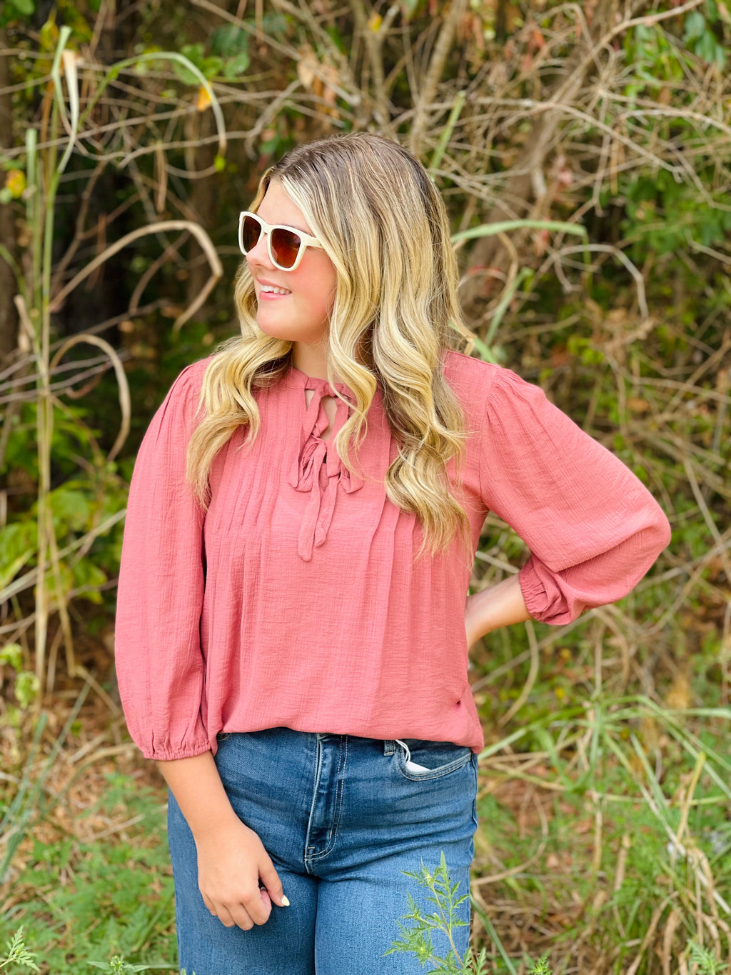 Karson Front Tie Top