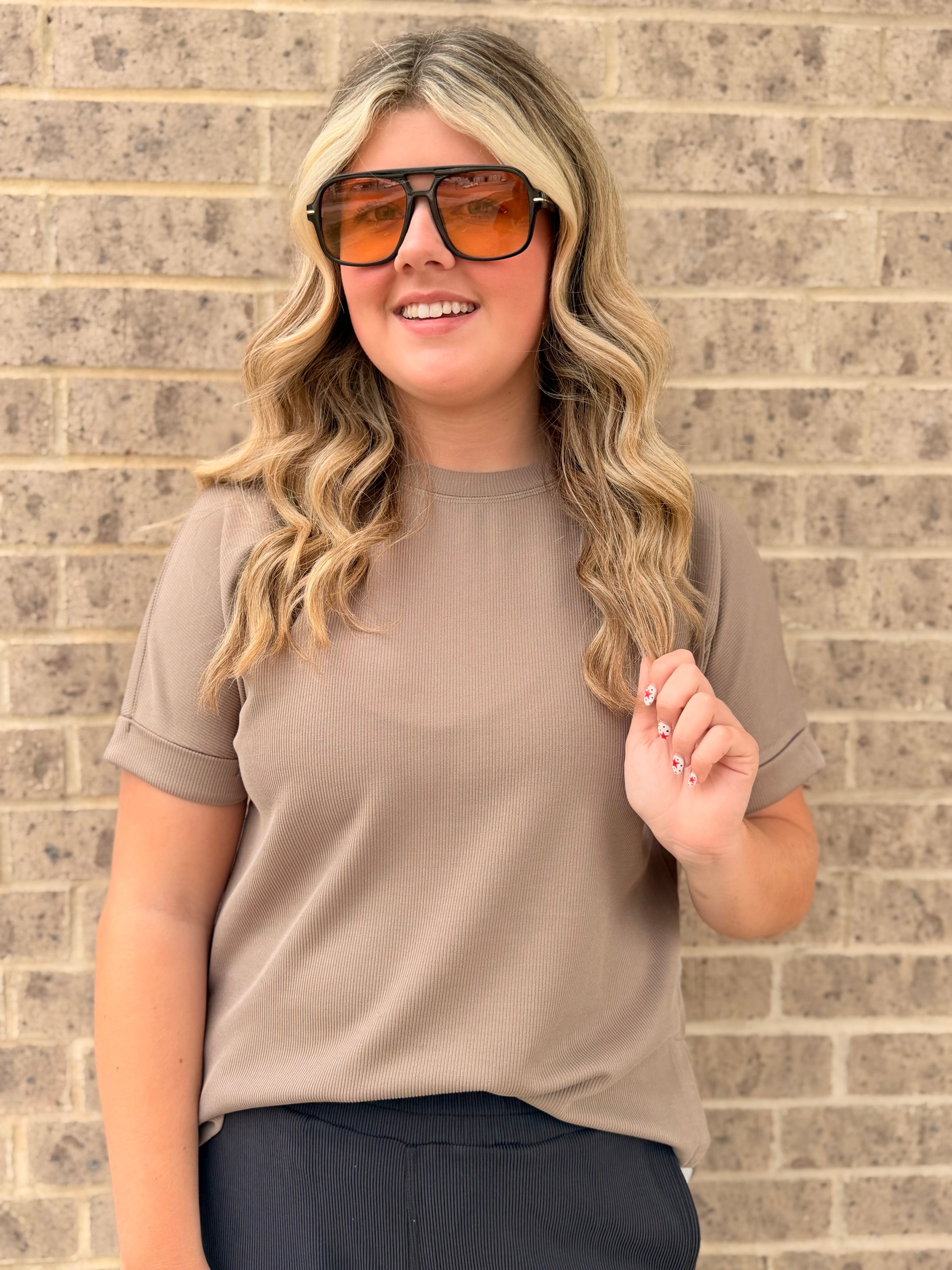 LUXE RIBBED TEE
