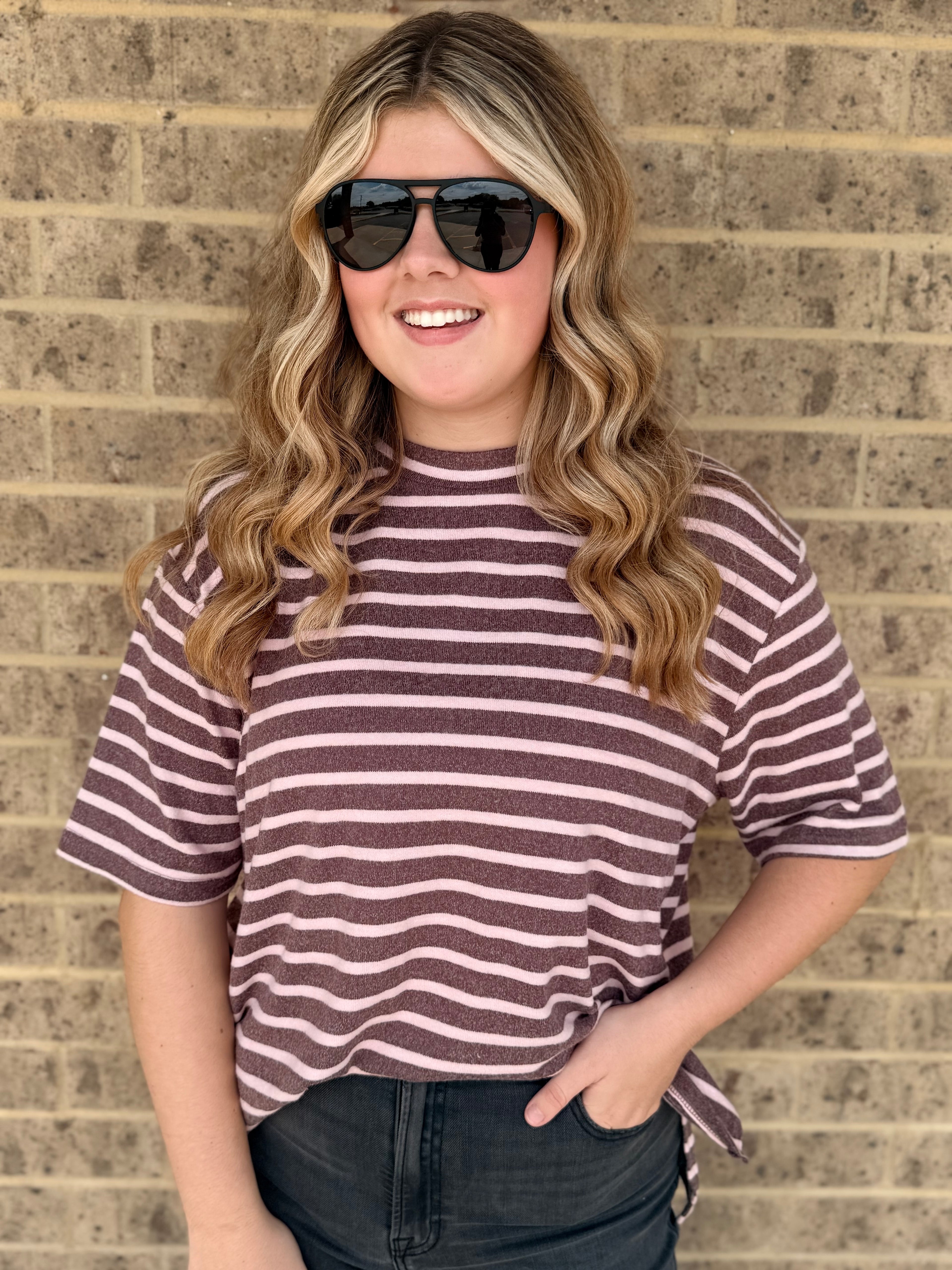 Striped Perfection Knit Tee