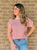 Annabelle Textured Stripe Top
