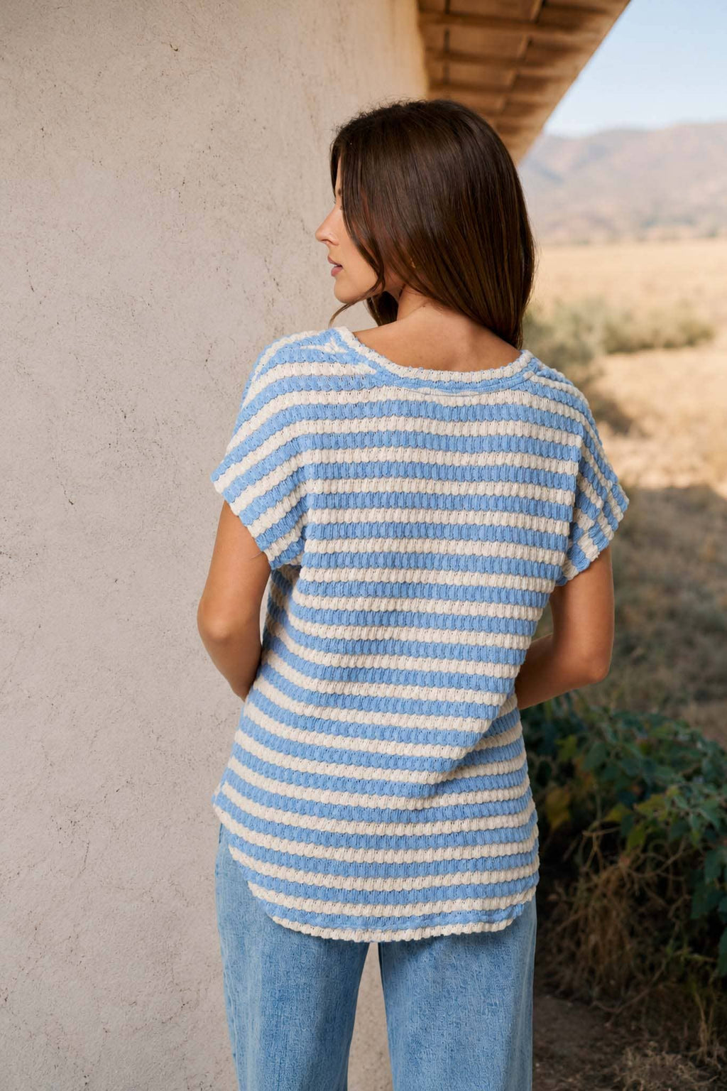Venice Short Sleeve Round Neck Top