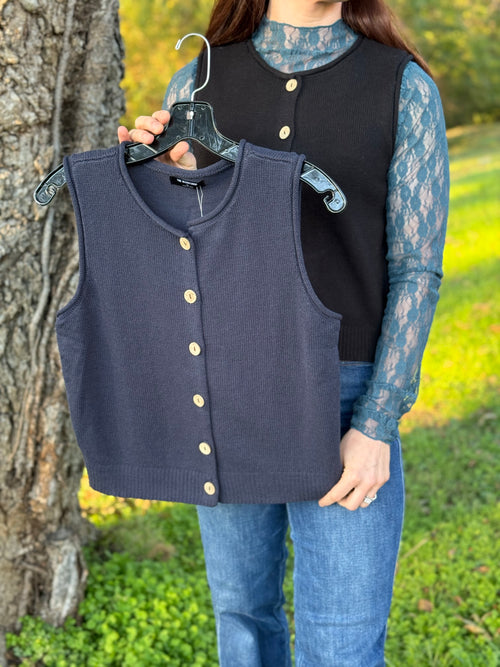 Avery Knit Cardigan Vest