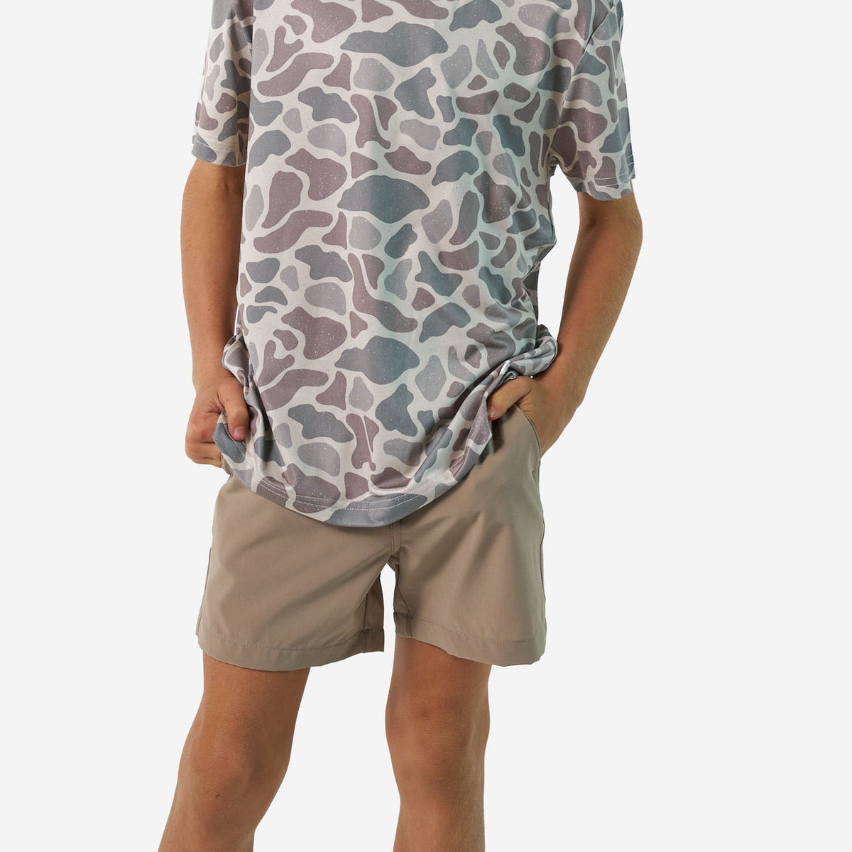 Burlebo Classic Deer Camo Youth Go To Tee