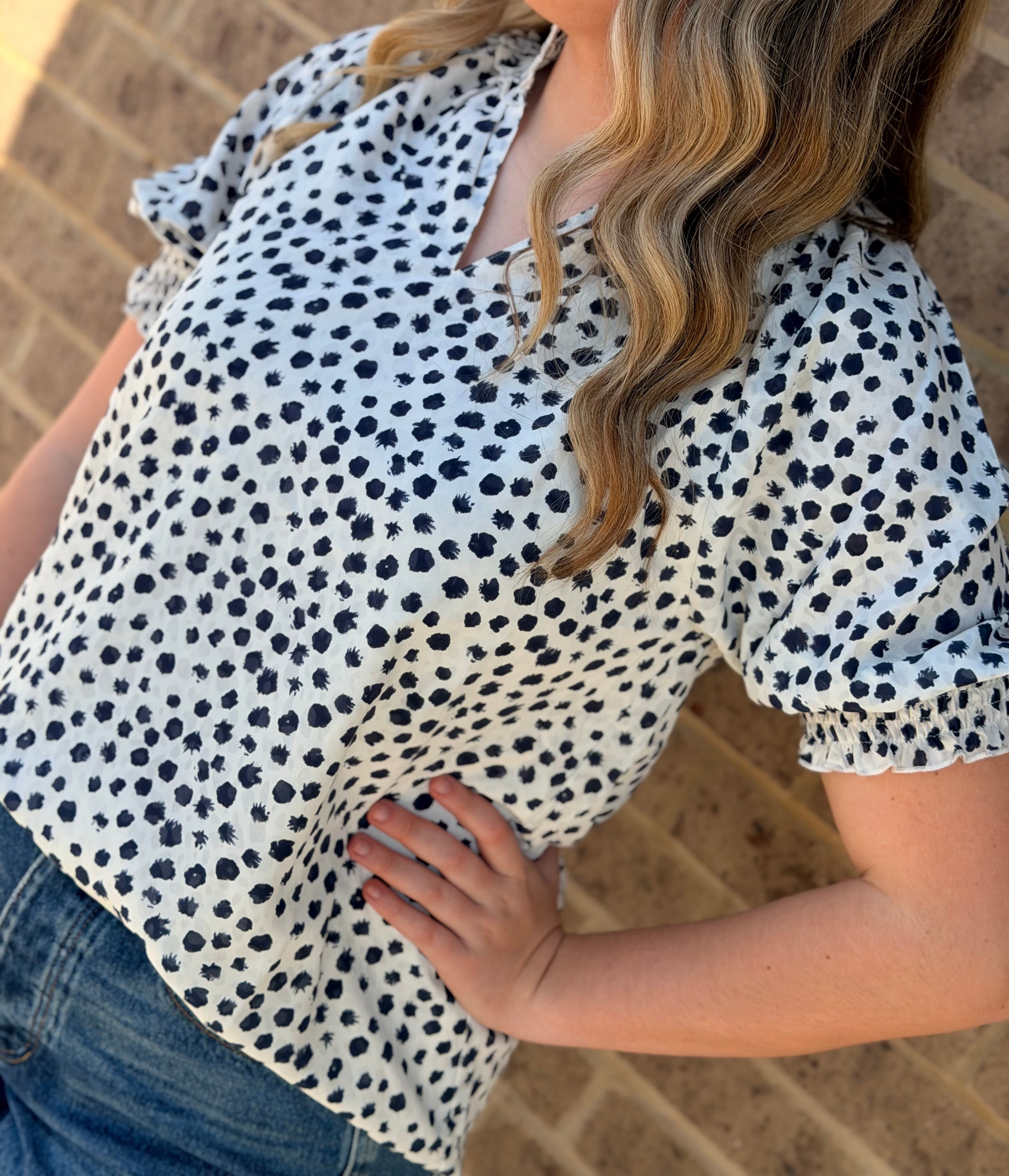 Kenzi Dot Print Blouse