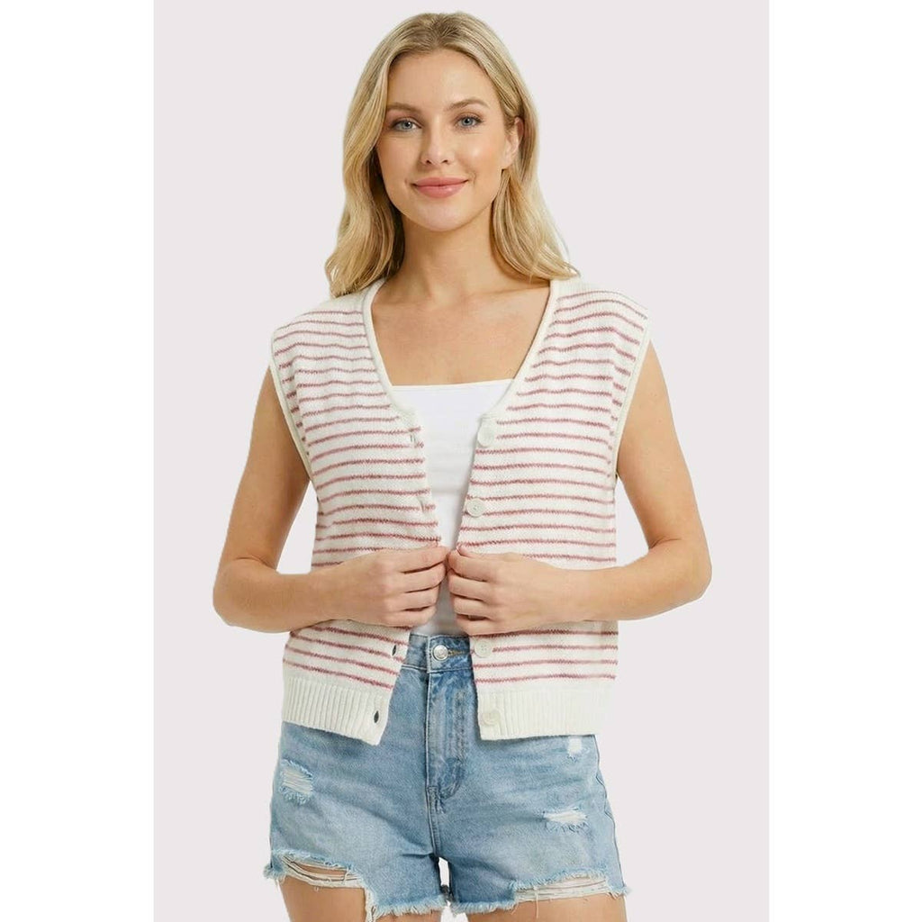 Kelly Striped Sweater Vest