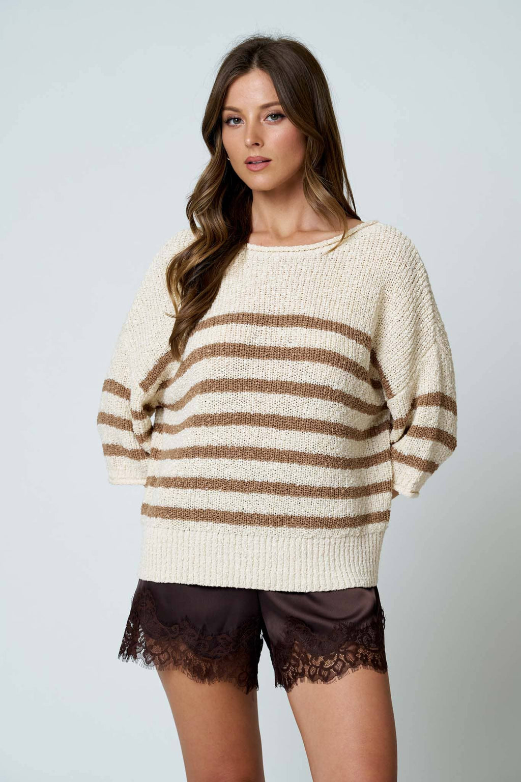Memphis Half Sleeve Knit Sweater