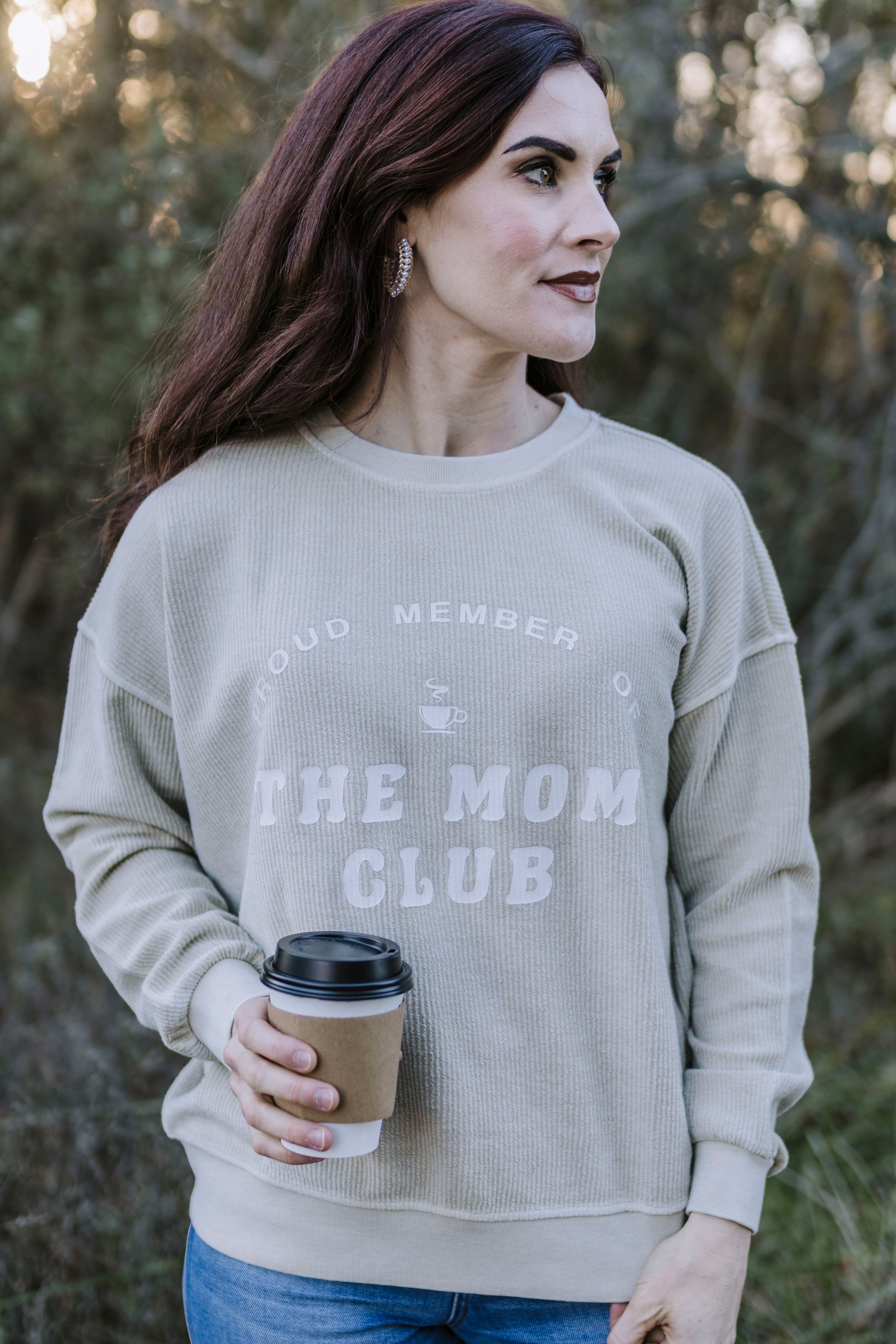 Mom Club Washed Rib Knit Top