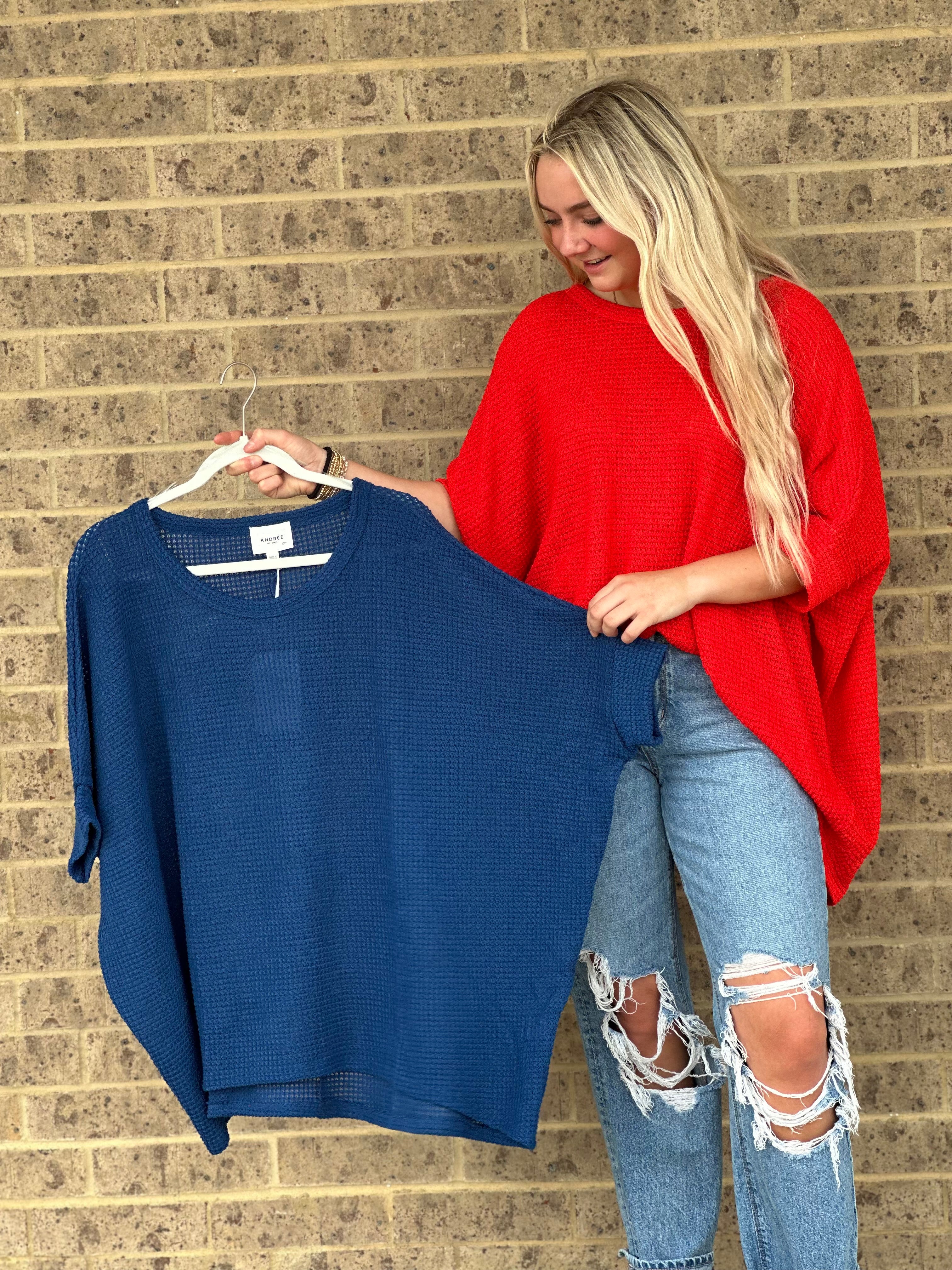 Kimberyly Oversized Crochet Knit Poncho Top