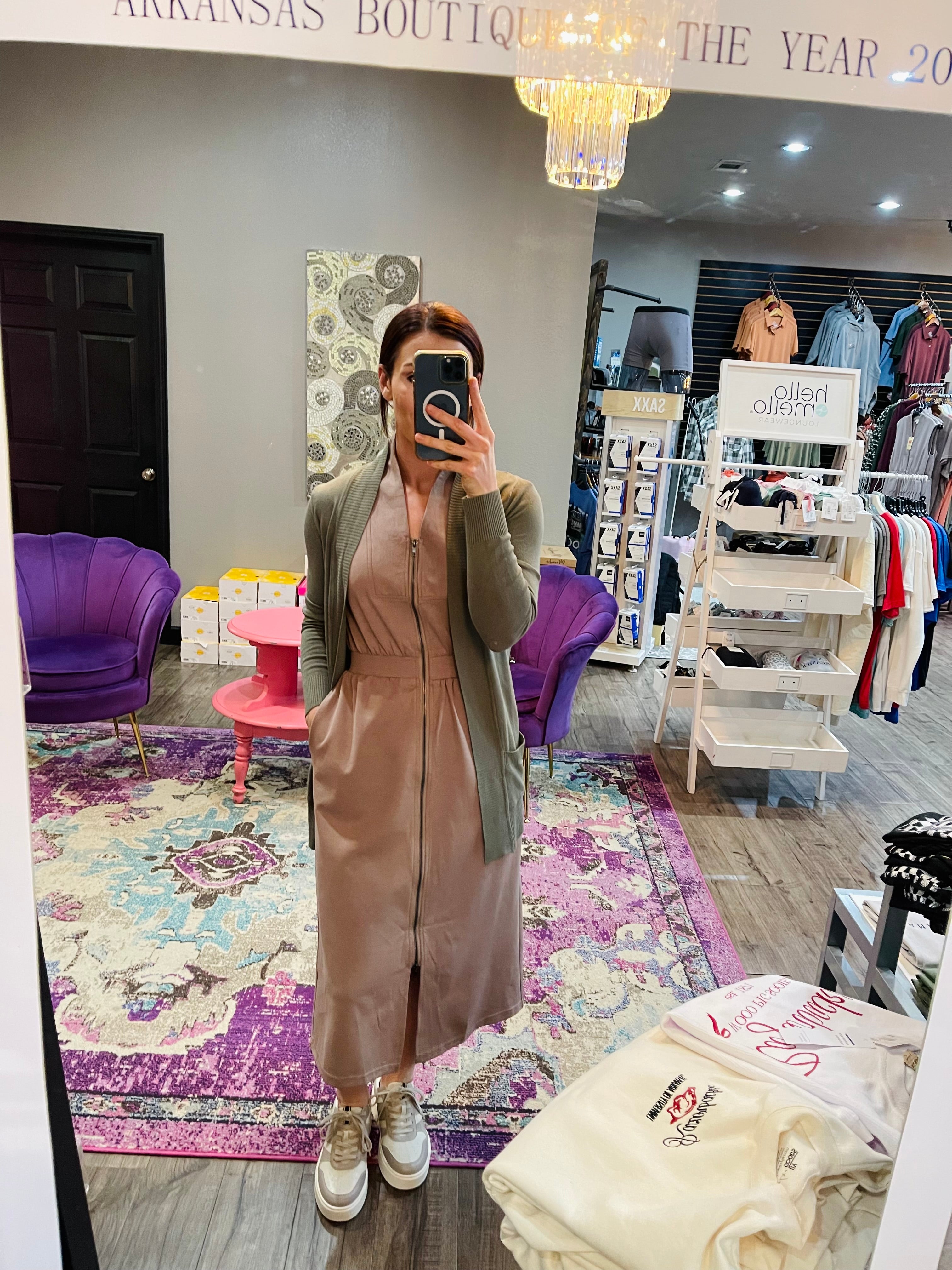 STATEMENT PIECE ZIP DRESS