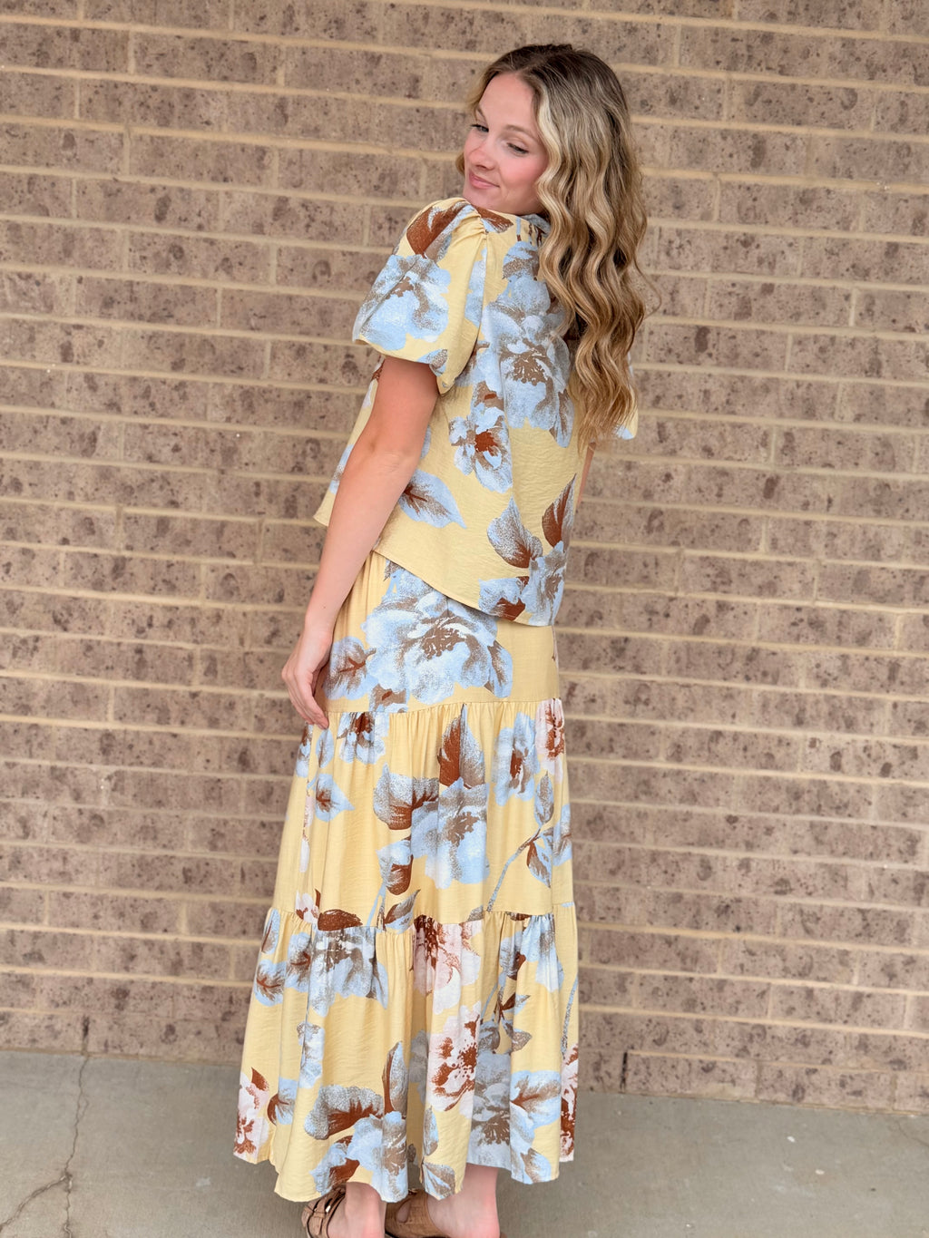 Savannah Floral Tiered Maxi Skirt