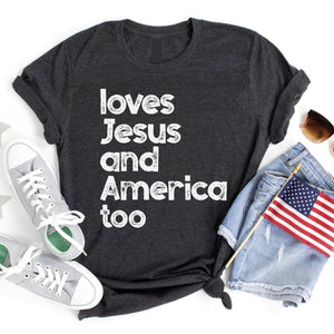 Jesus and America Tee