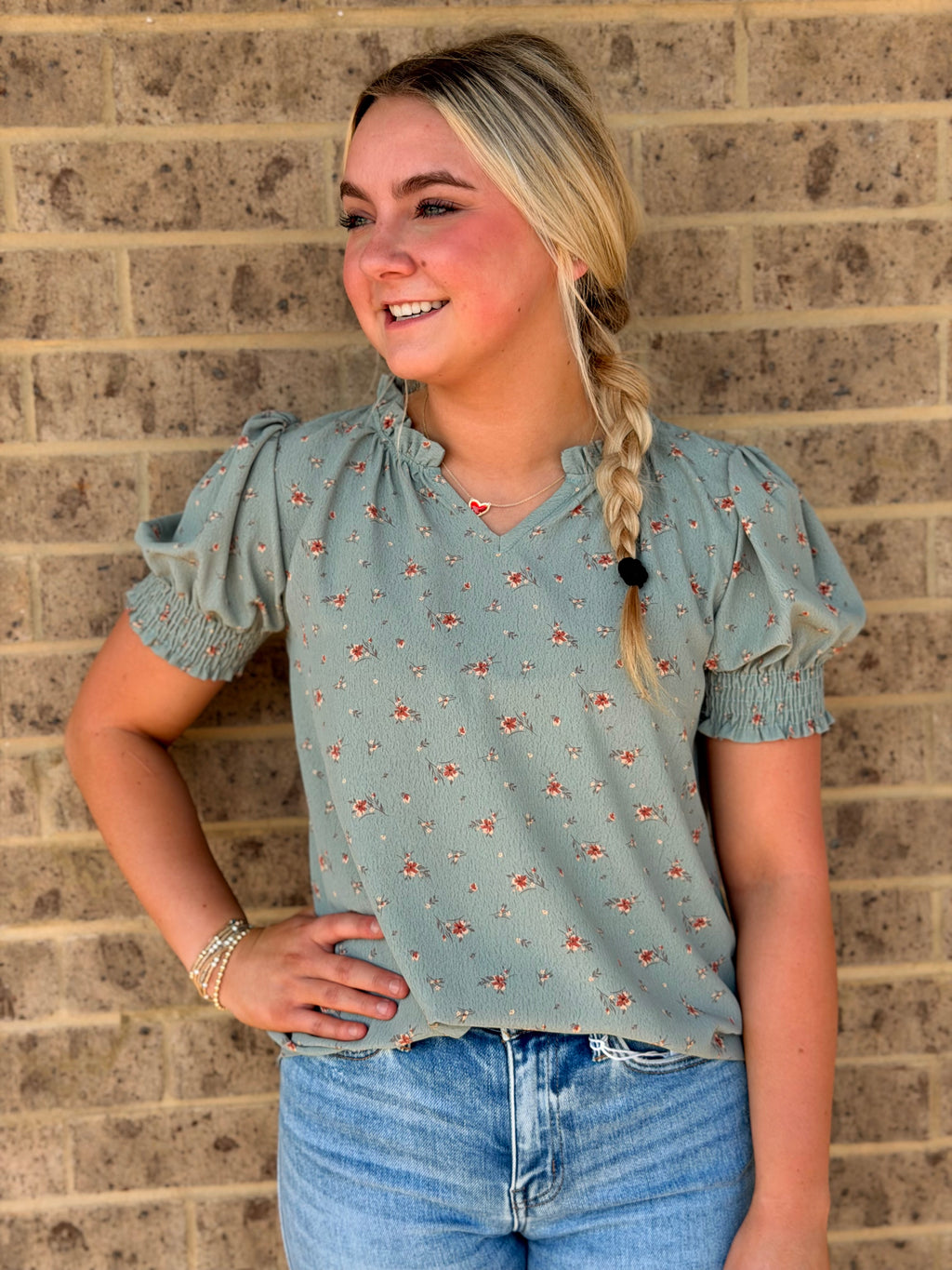 Letting Go Floral Top