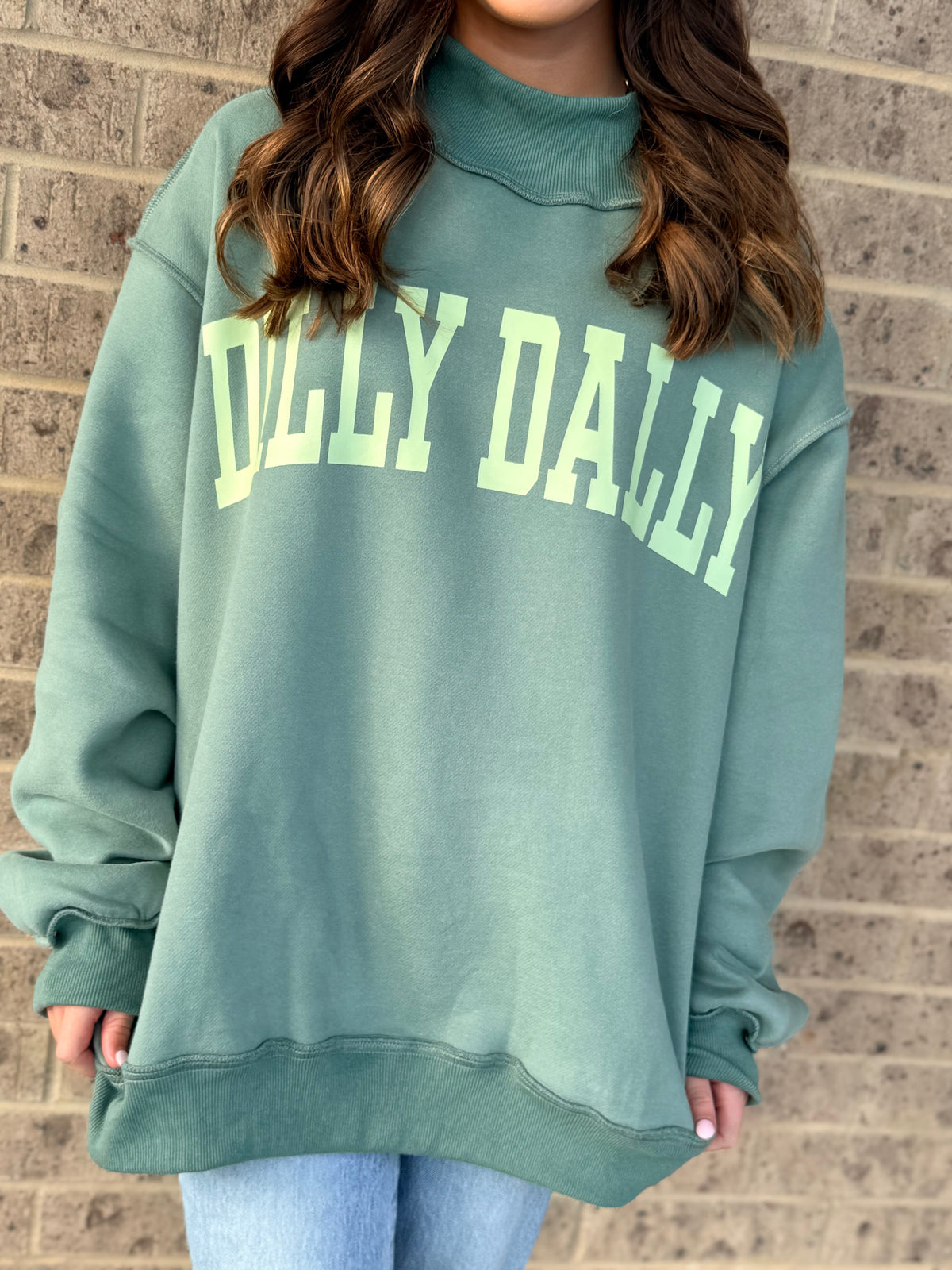 DillyDally Mockneck Sweatshirt