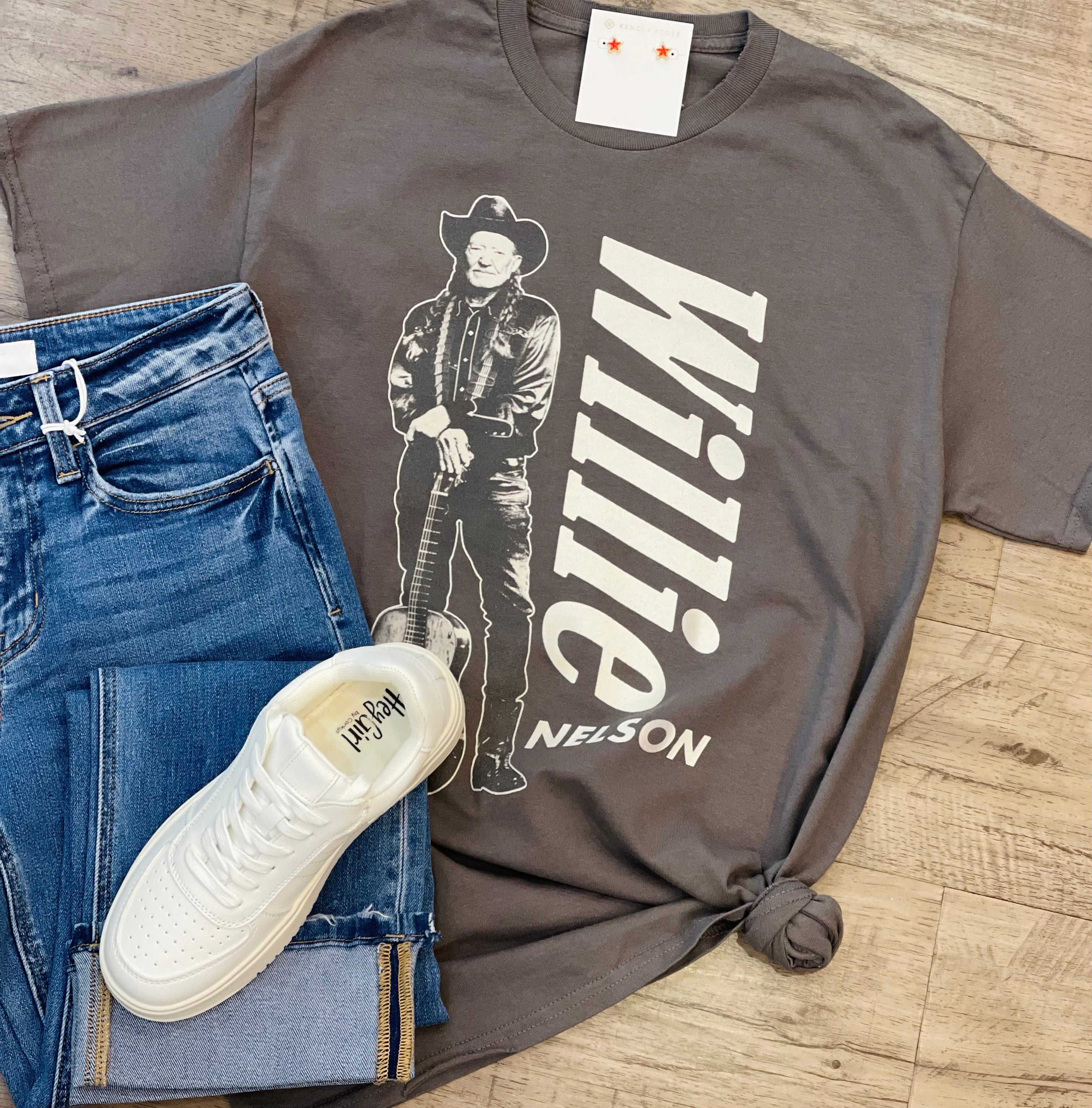 WILLIE NELSON THRIFTED TEE