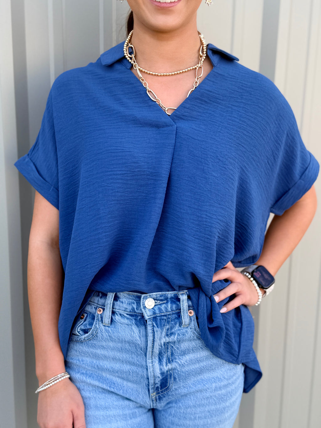 True Believer Collared Top