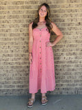 Sadie Striped Button Down Midi