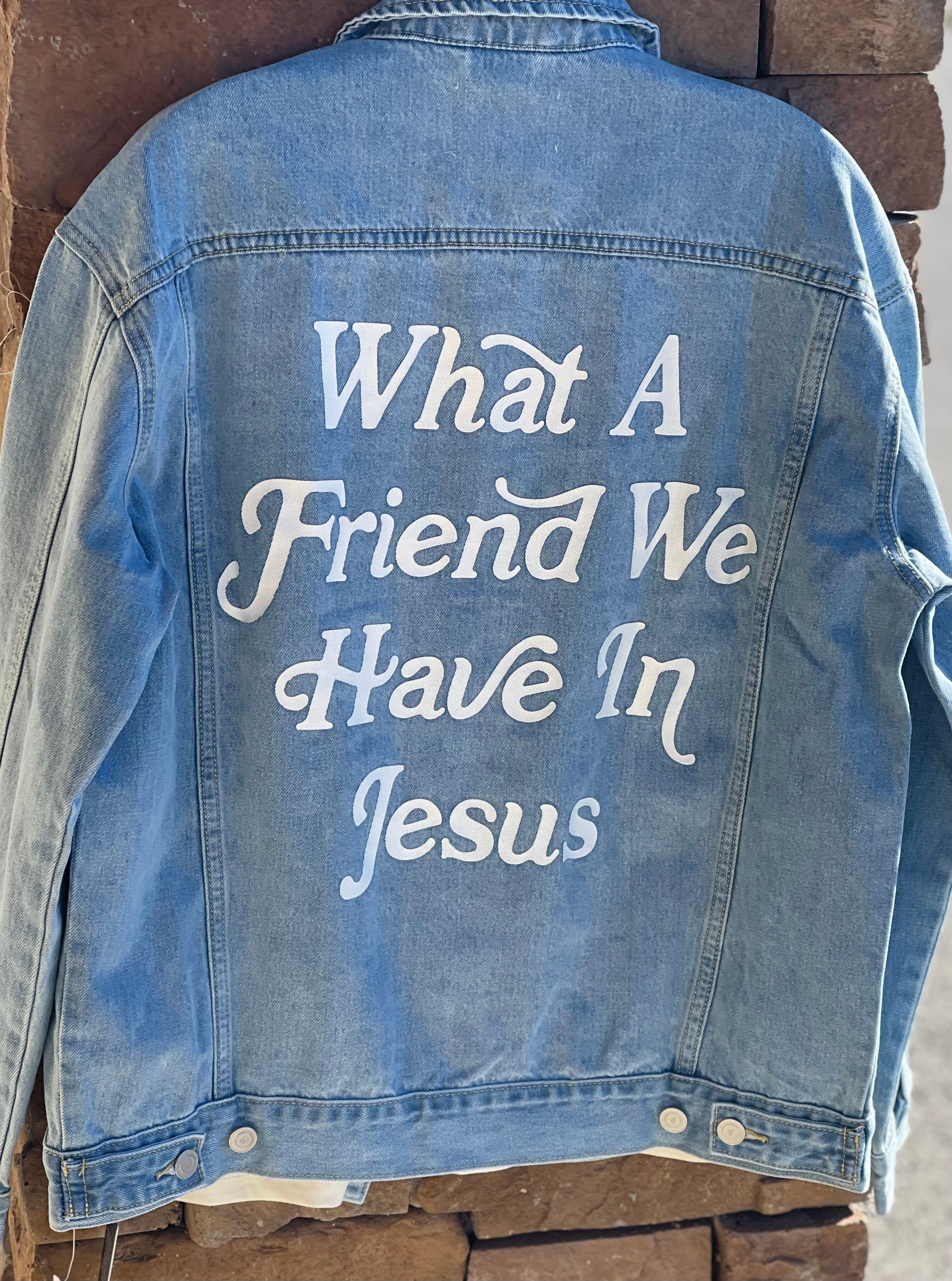 What a Friend We Have in Jesus Denim Jacket