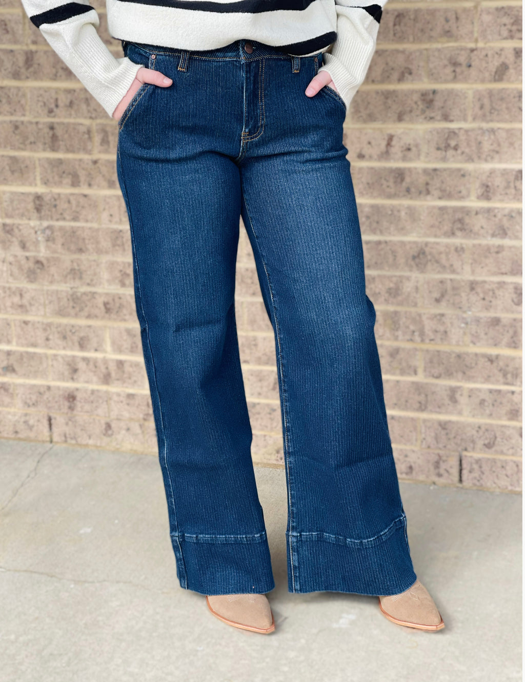 Dylan Wide Leg Jeans by Risen