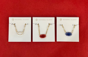 Elisa Enml Frm Paperclip Necklace