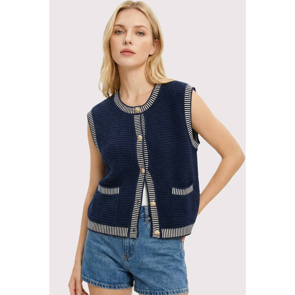 Lily Button Down Sweater Vest