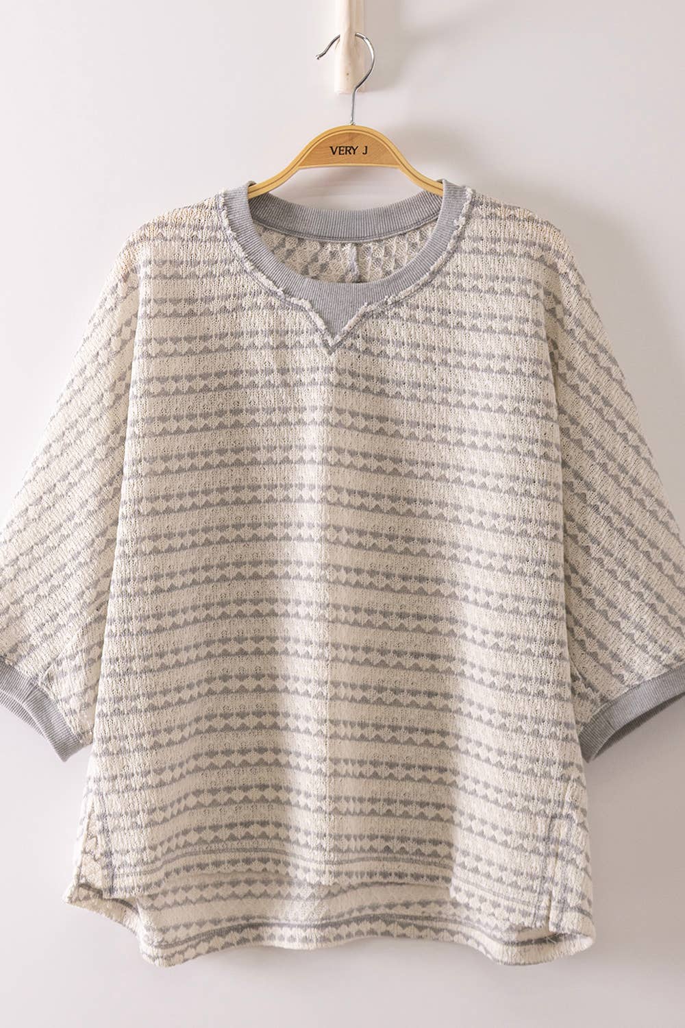 Kristin Textured Stripe Knit Top