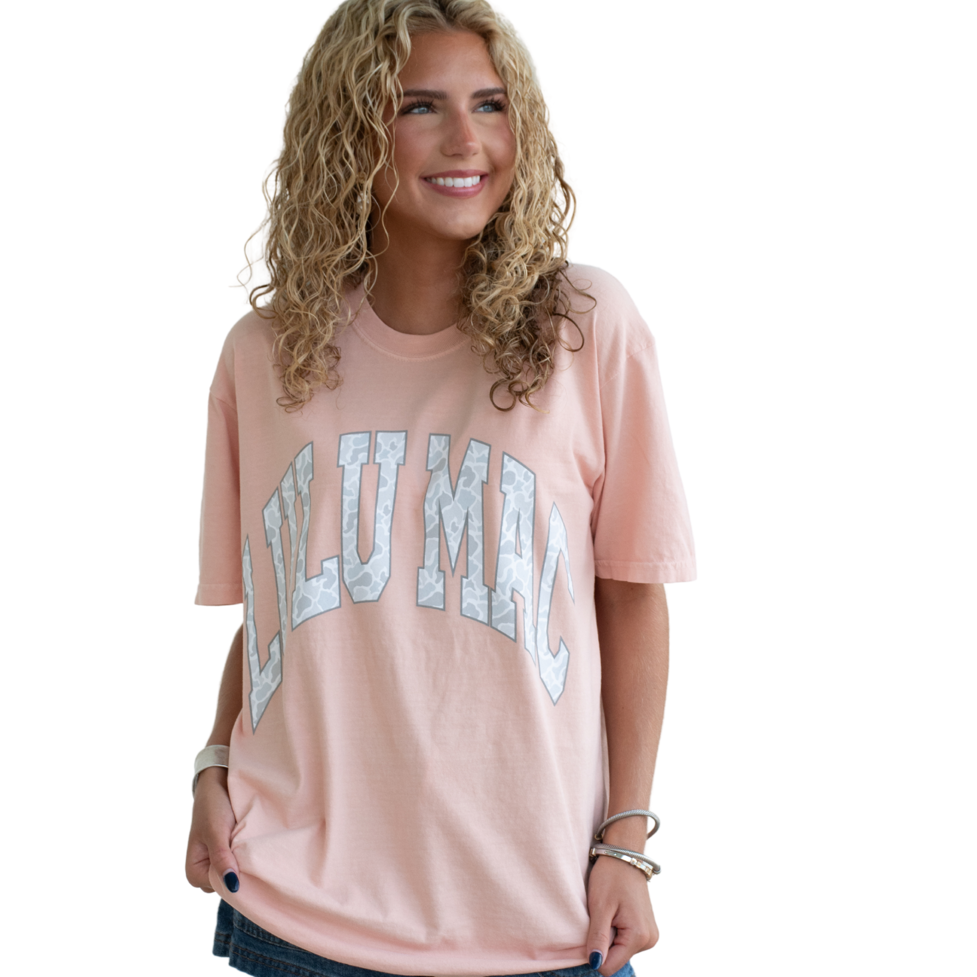 Lulu Mac Camo Peachy Tee