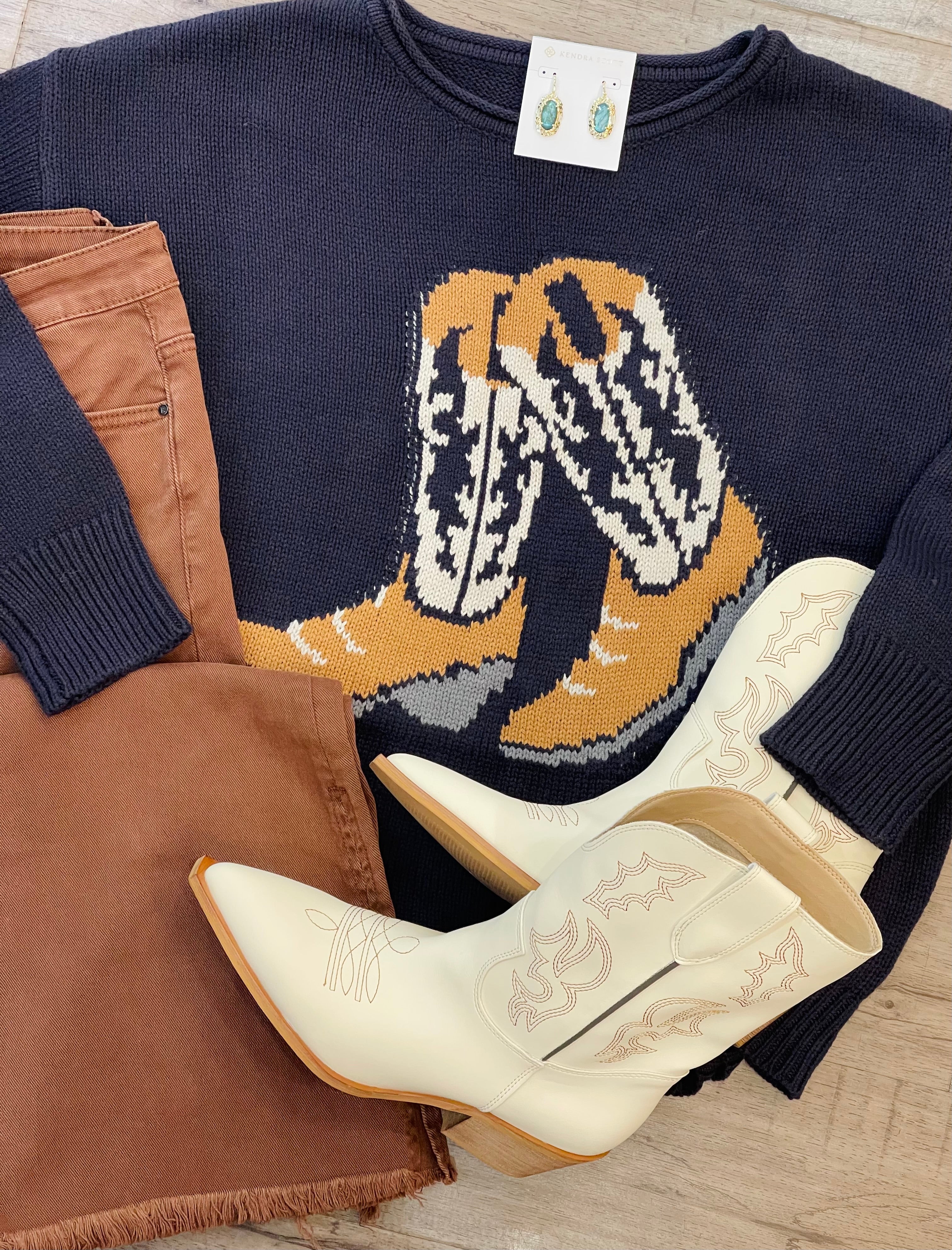 New Boots Knit Sweater