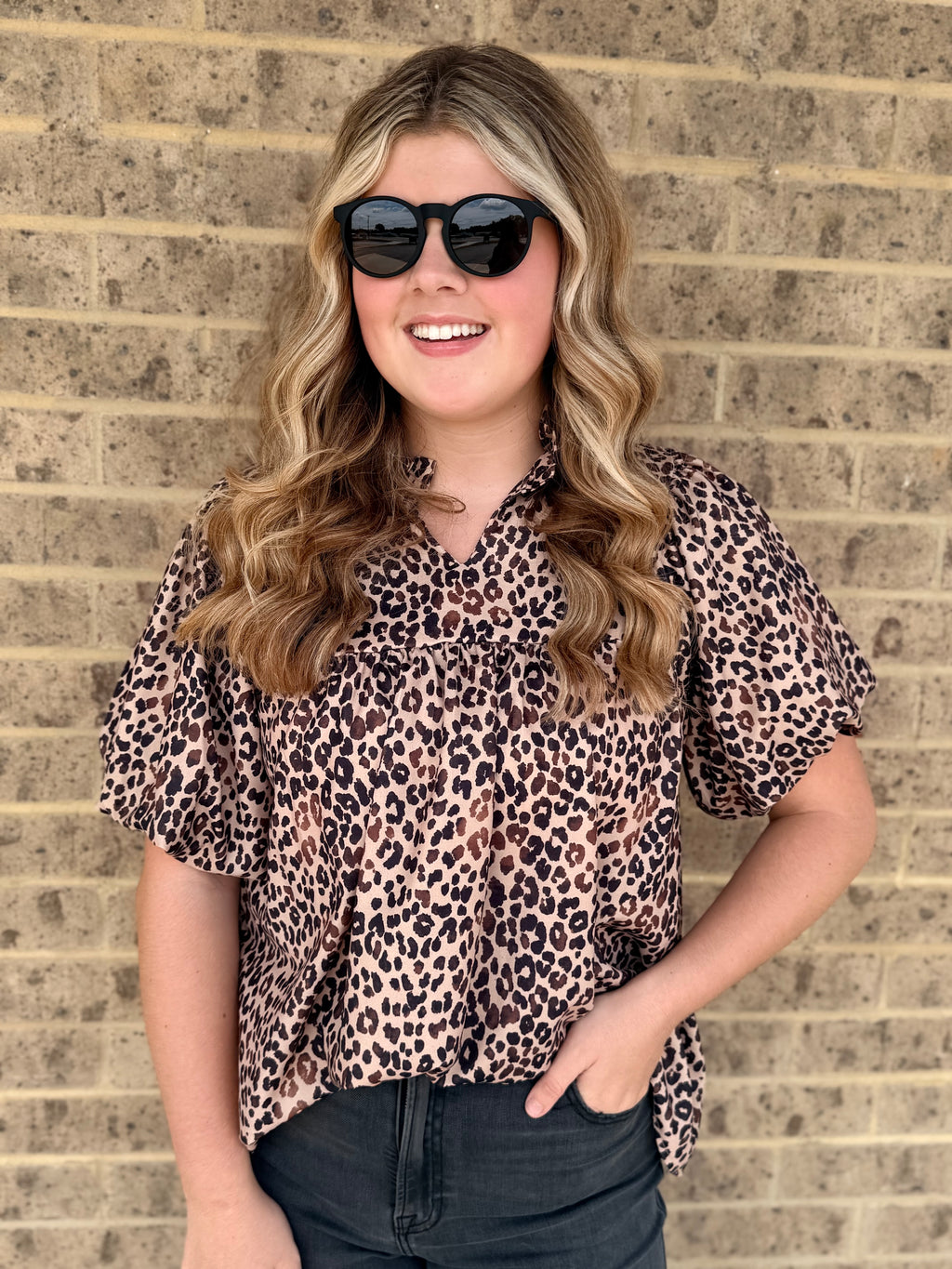 Adyson Leopard Blouse