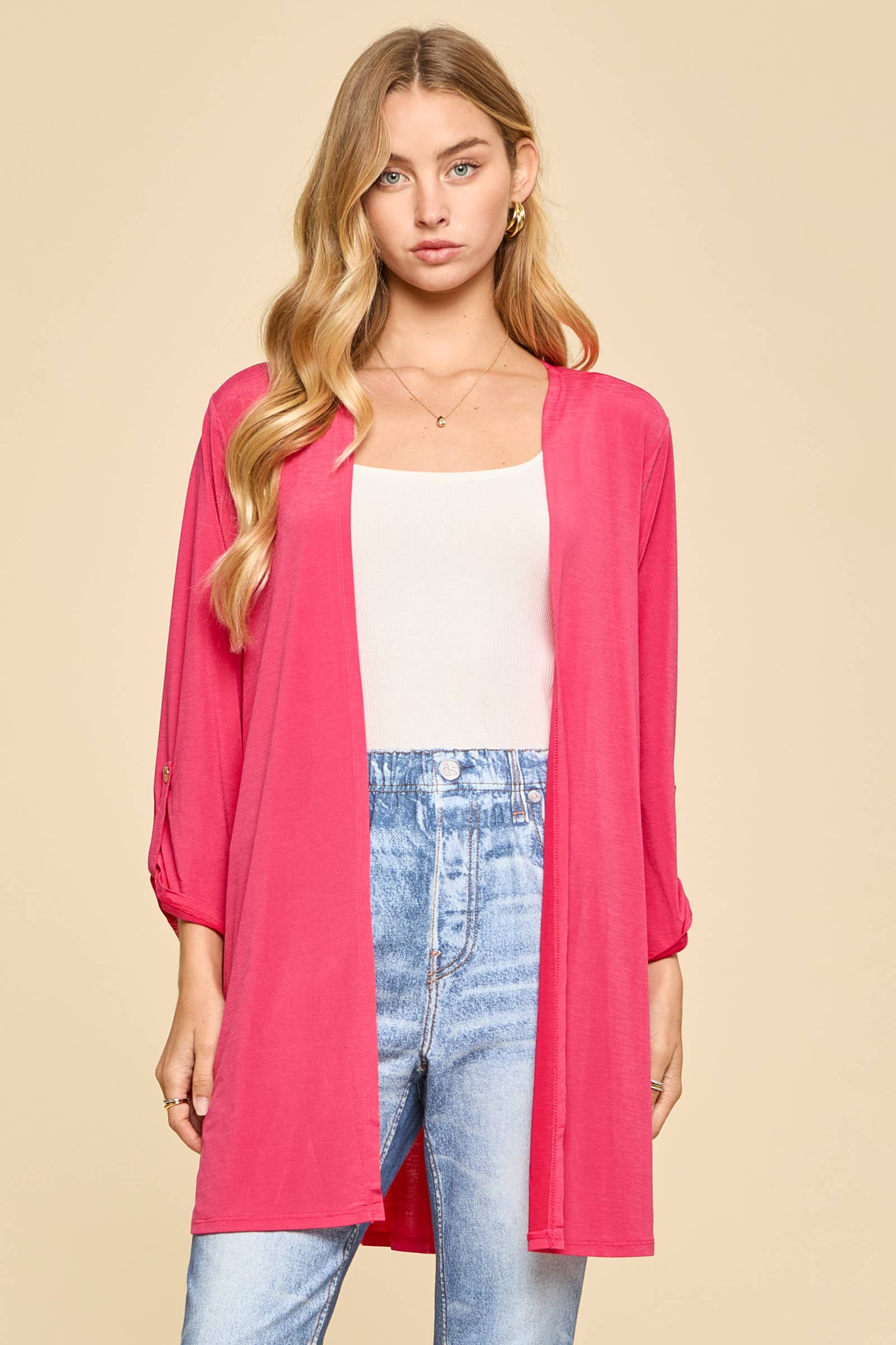 Lizzy Open Front Cardigan