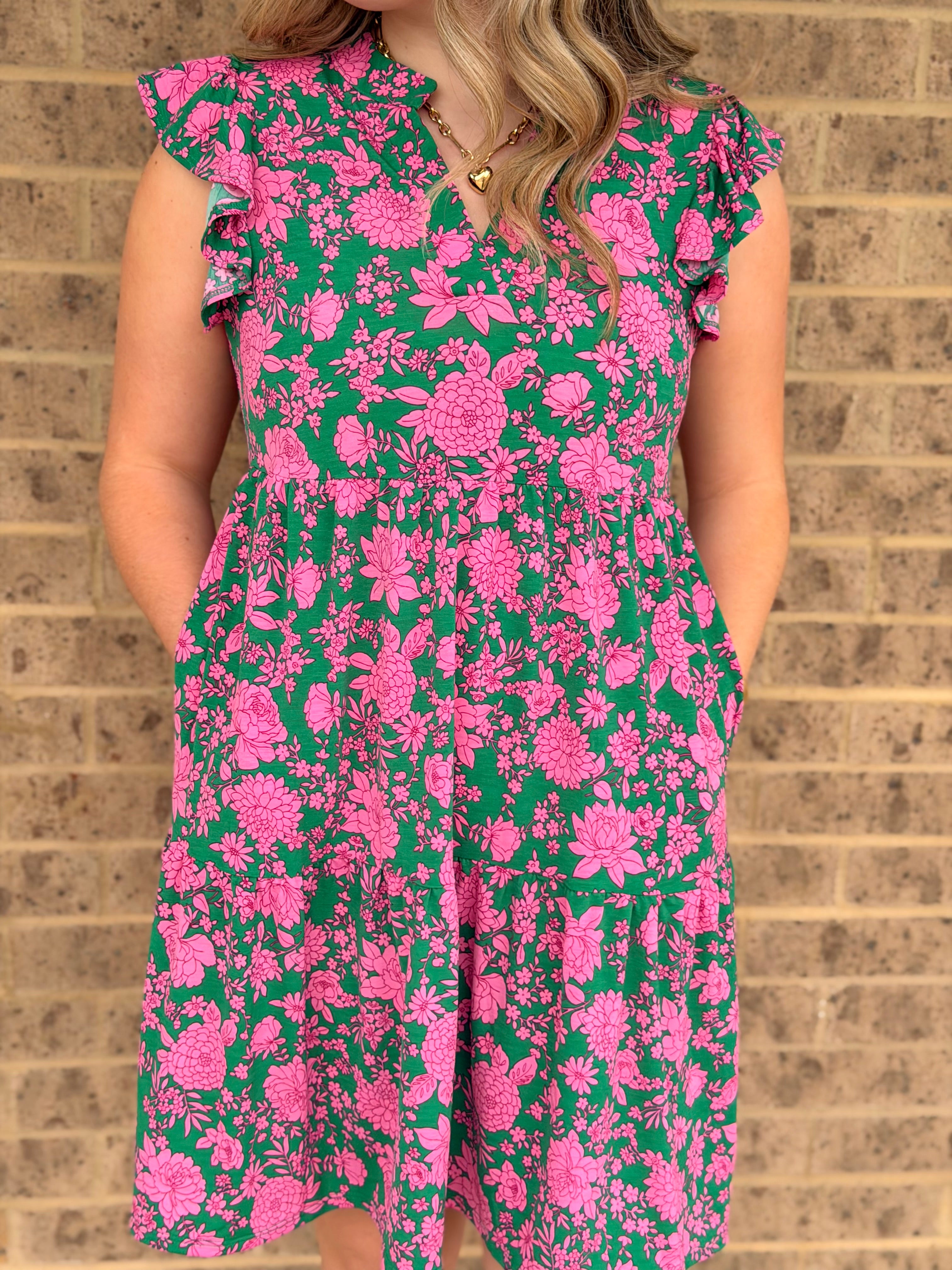 Lizzy Forever Flutter Sleeve Dress