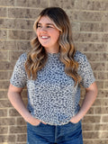 Shelbi Leopard Crew Neck
