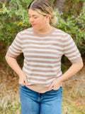 Camille Striped Sweater Top
