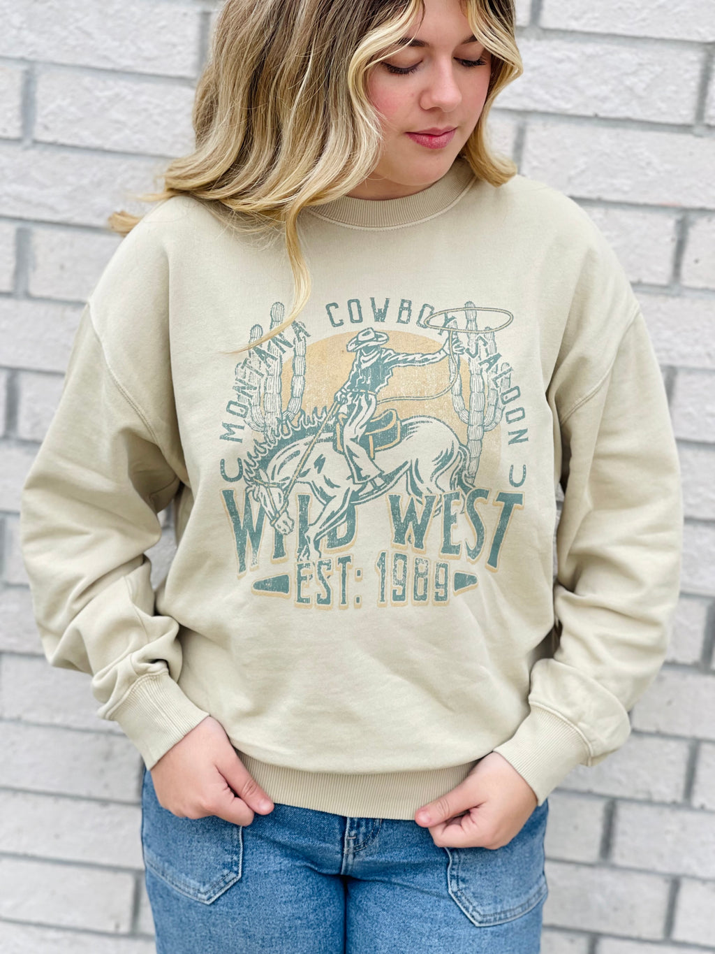 Cowboy Wild West Graphic Sweatshirt