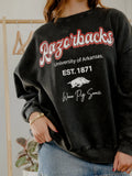 Arkansas Razorbacks Letterman Sweatshirt by LivyLu