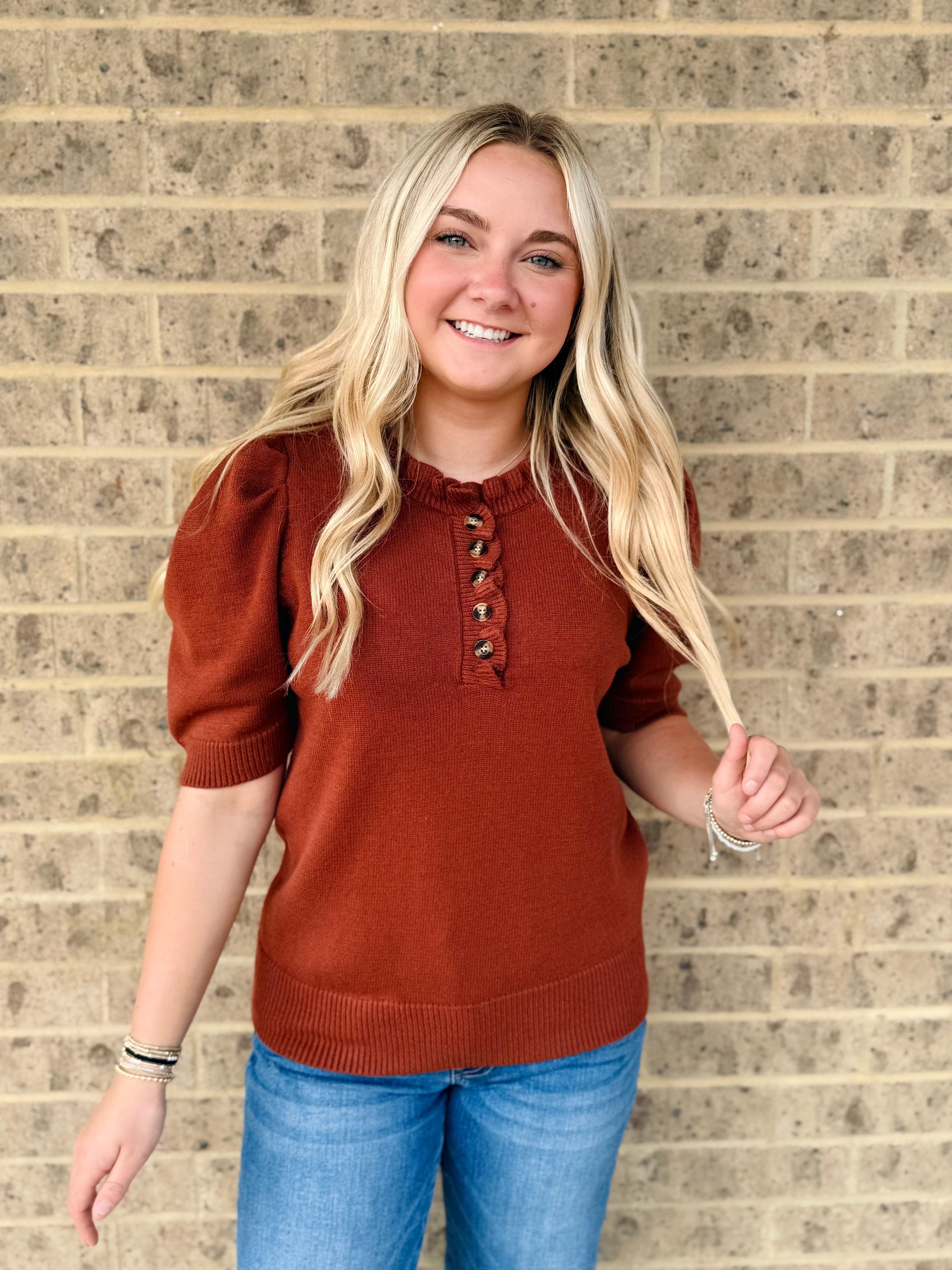 Belle Ruffled Sweater