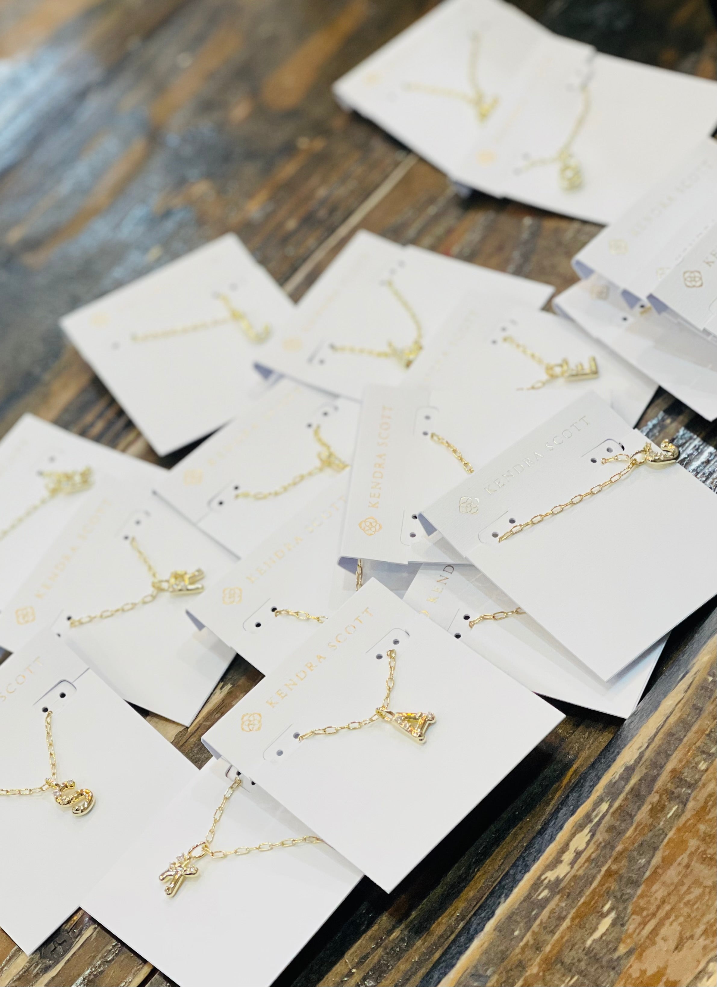 Crystal Letter Pendant