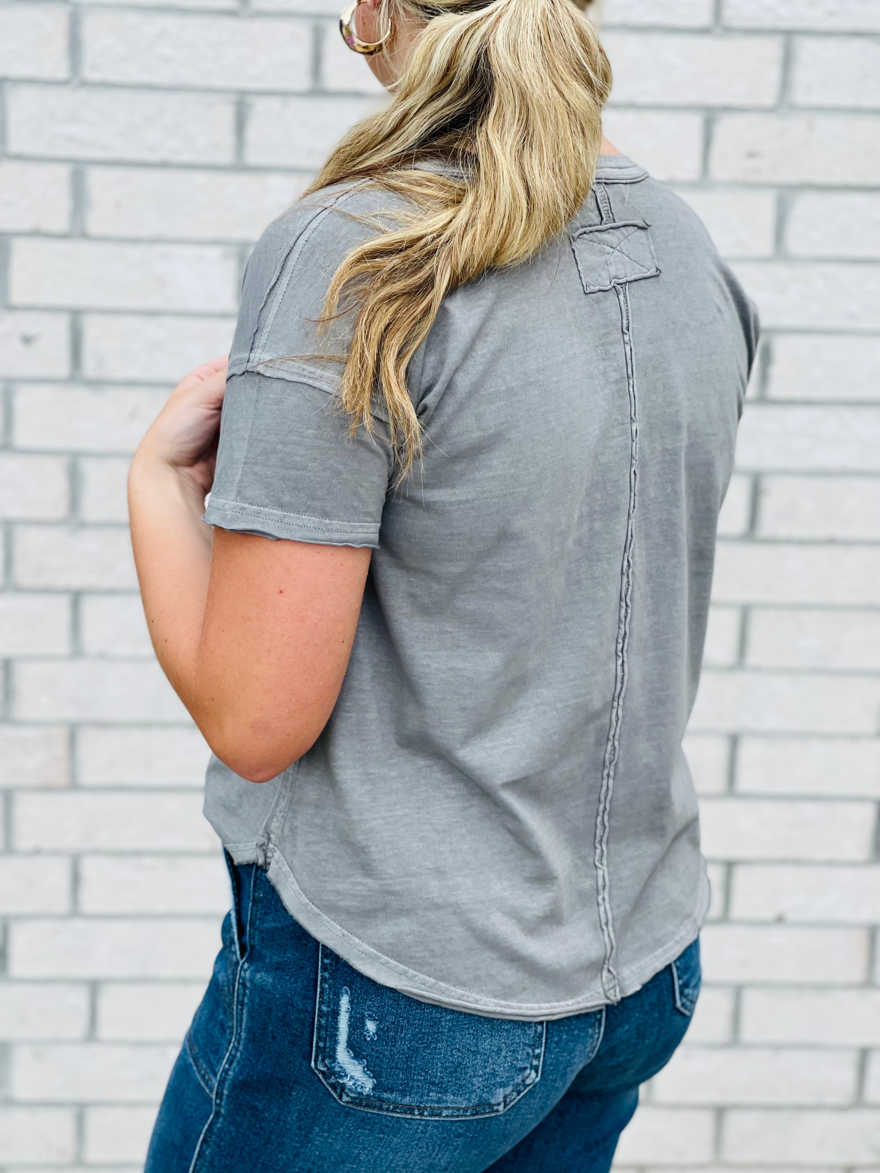 Emily Raw Edge Top