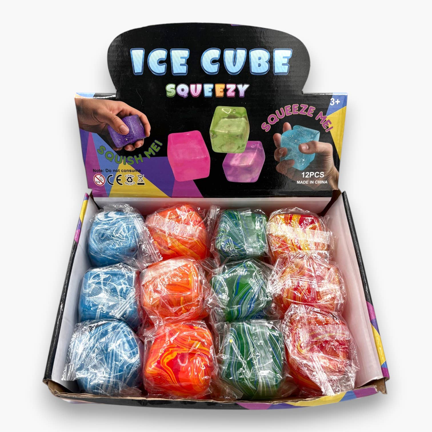 Ice Cube Squeezy Tie-Dye 12ct