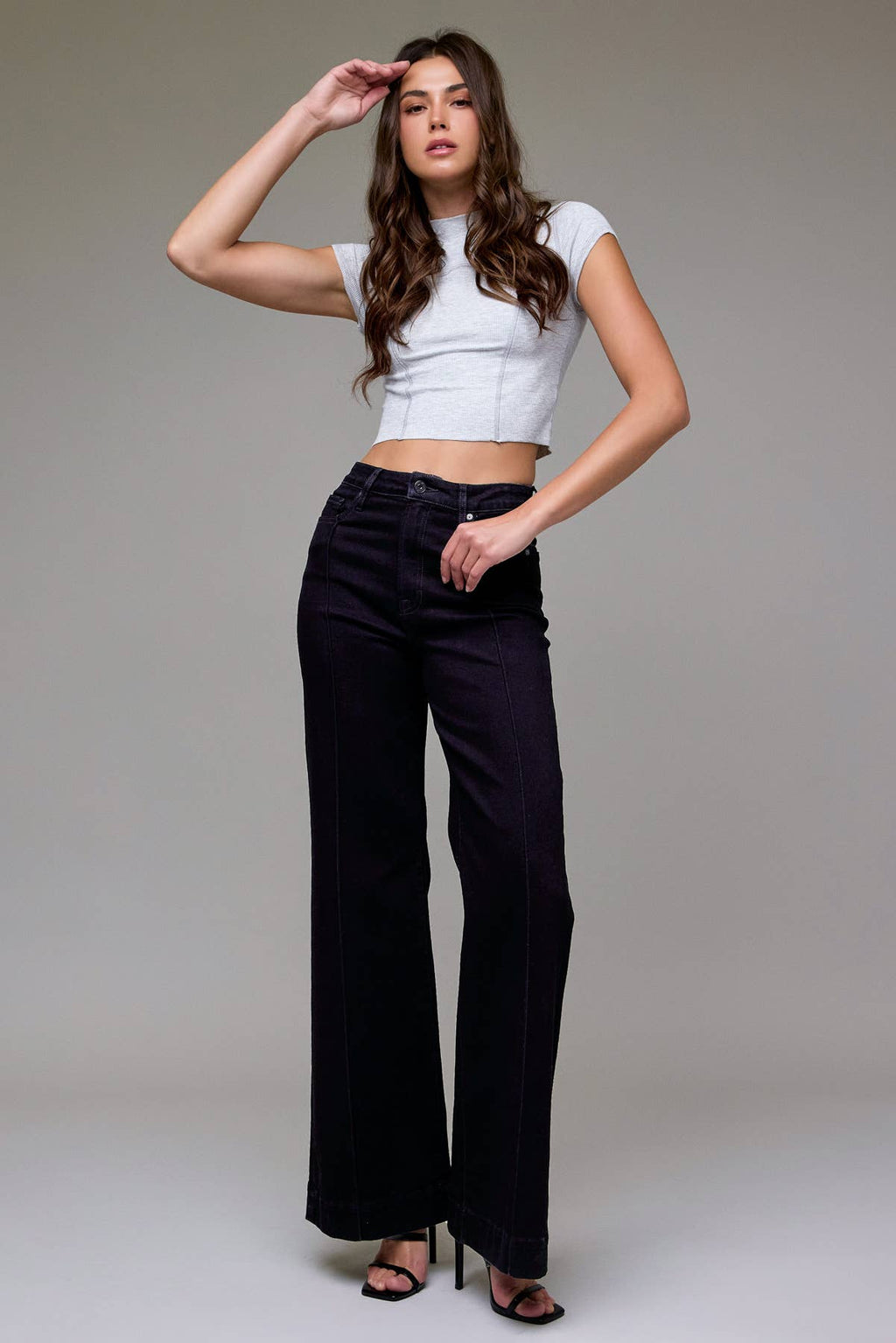 Hidden High Rise Comfort Flare in Black