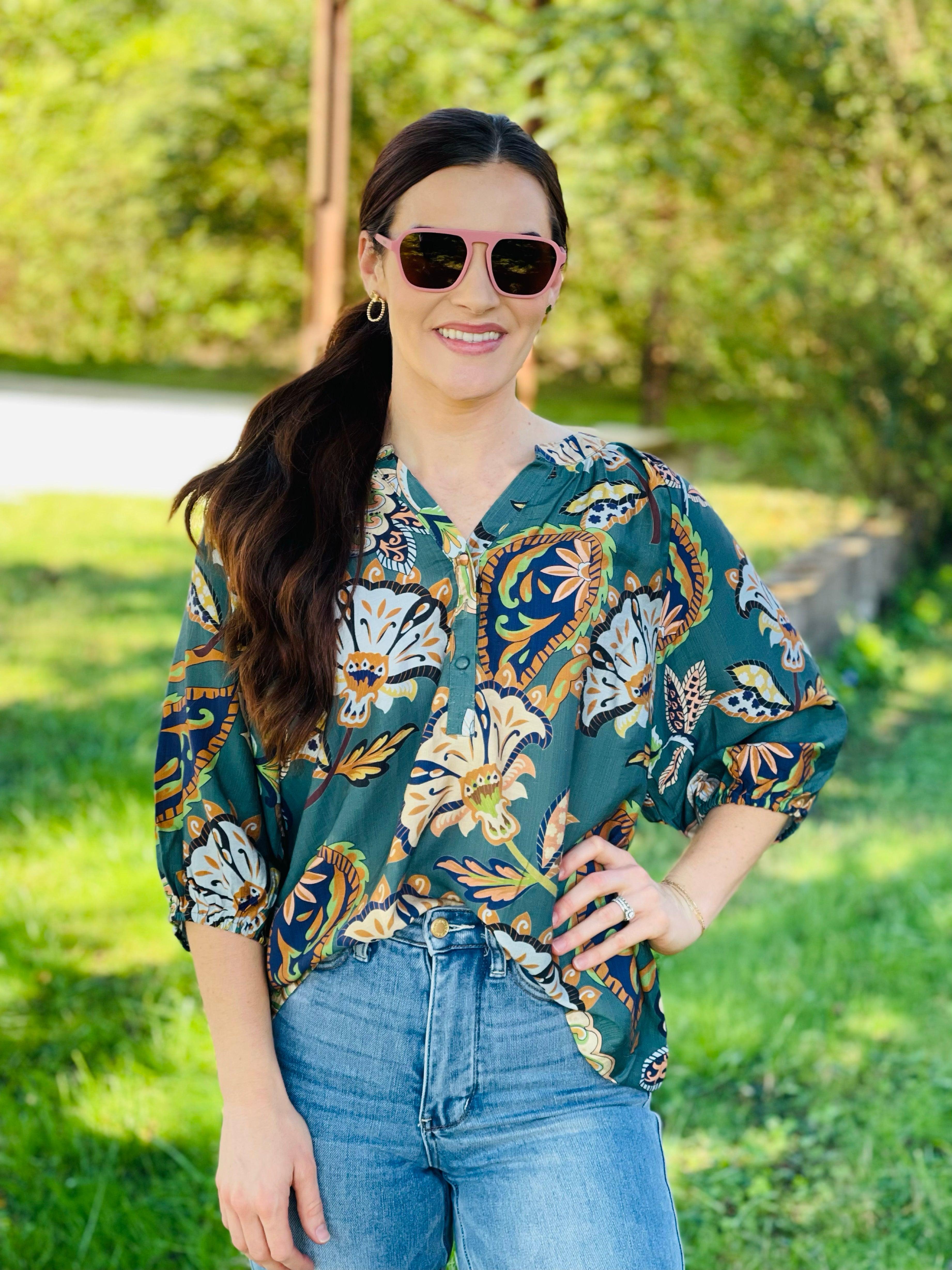 Ruby Boho Puff Sleeve Blouse