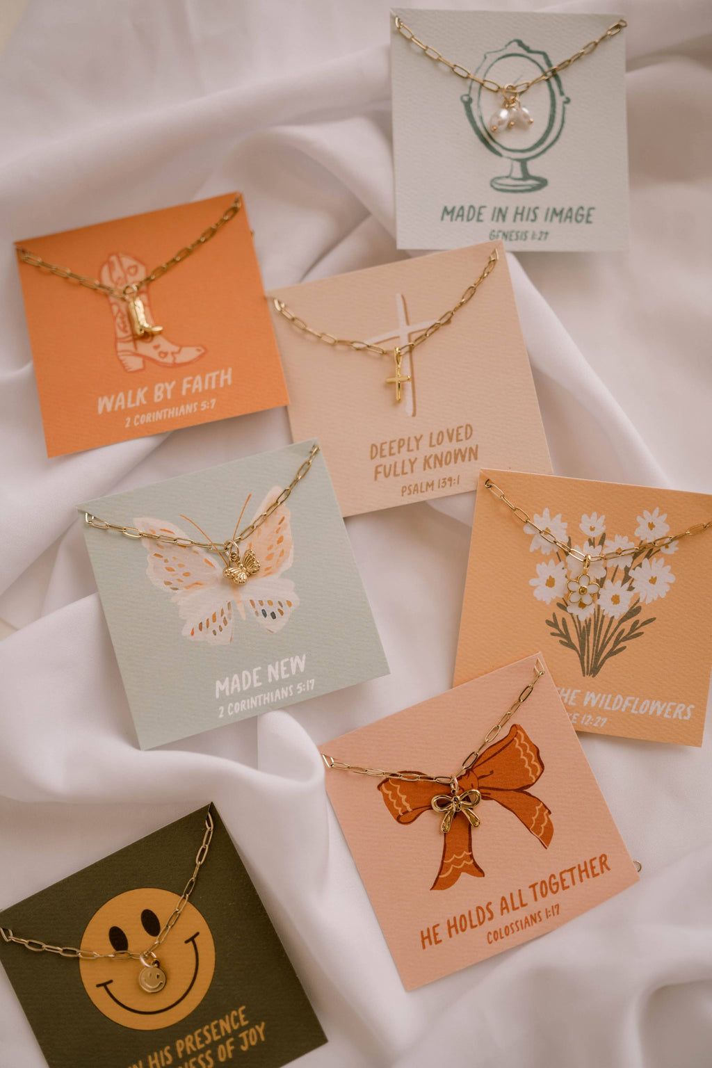 Consider The Wildflowers Charm Necklace I Christian Jewelry