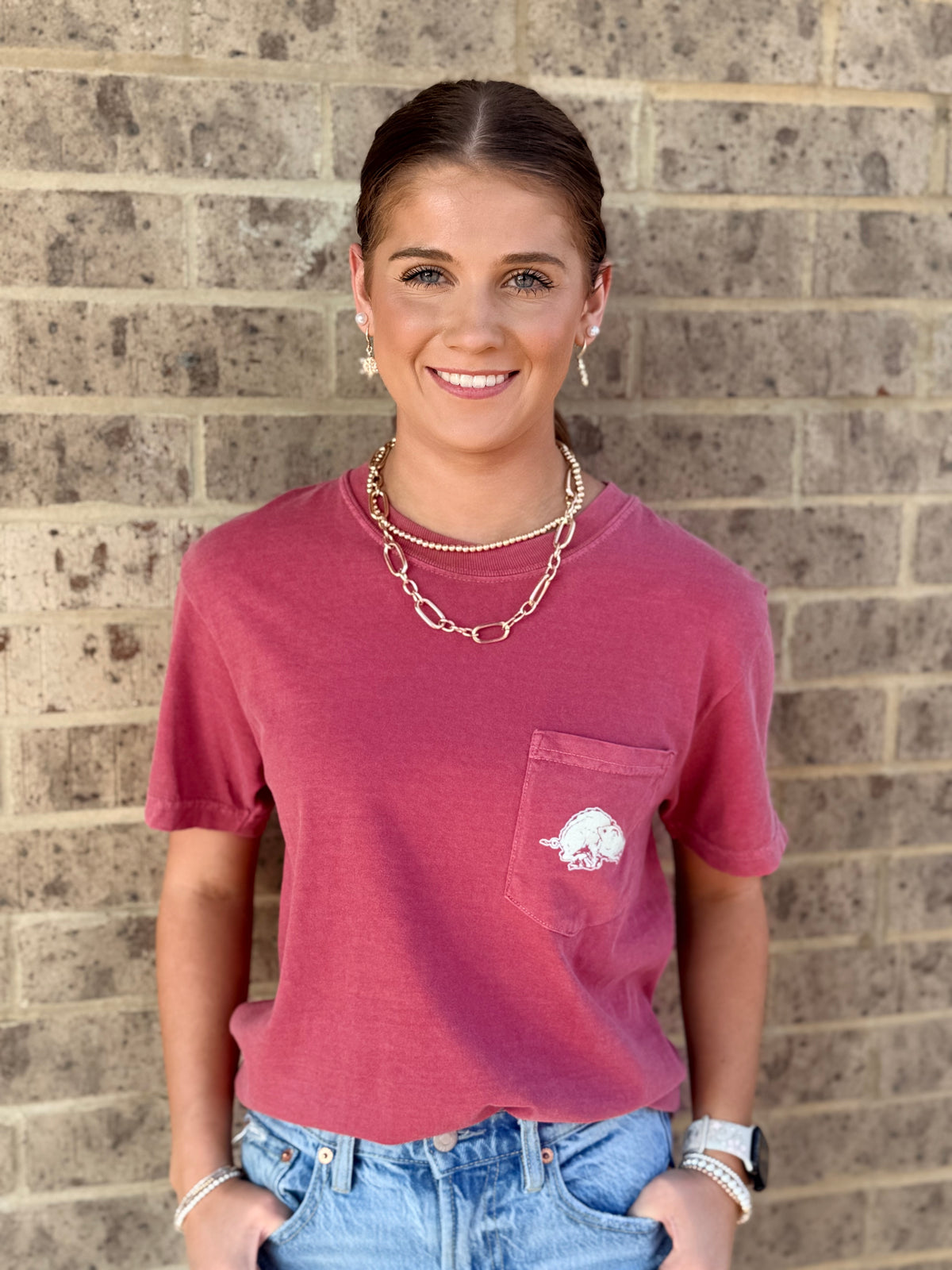 Arkansas 70s Hogs Pocket Tee