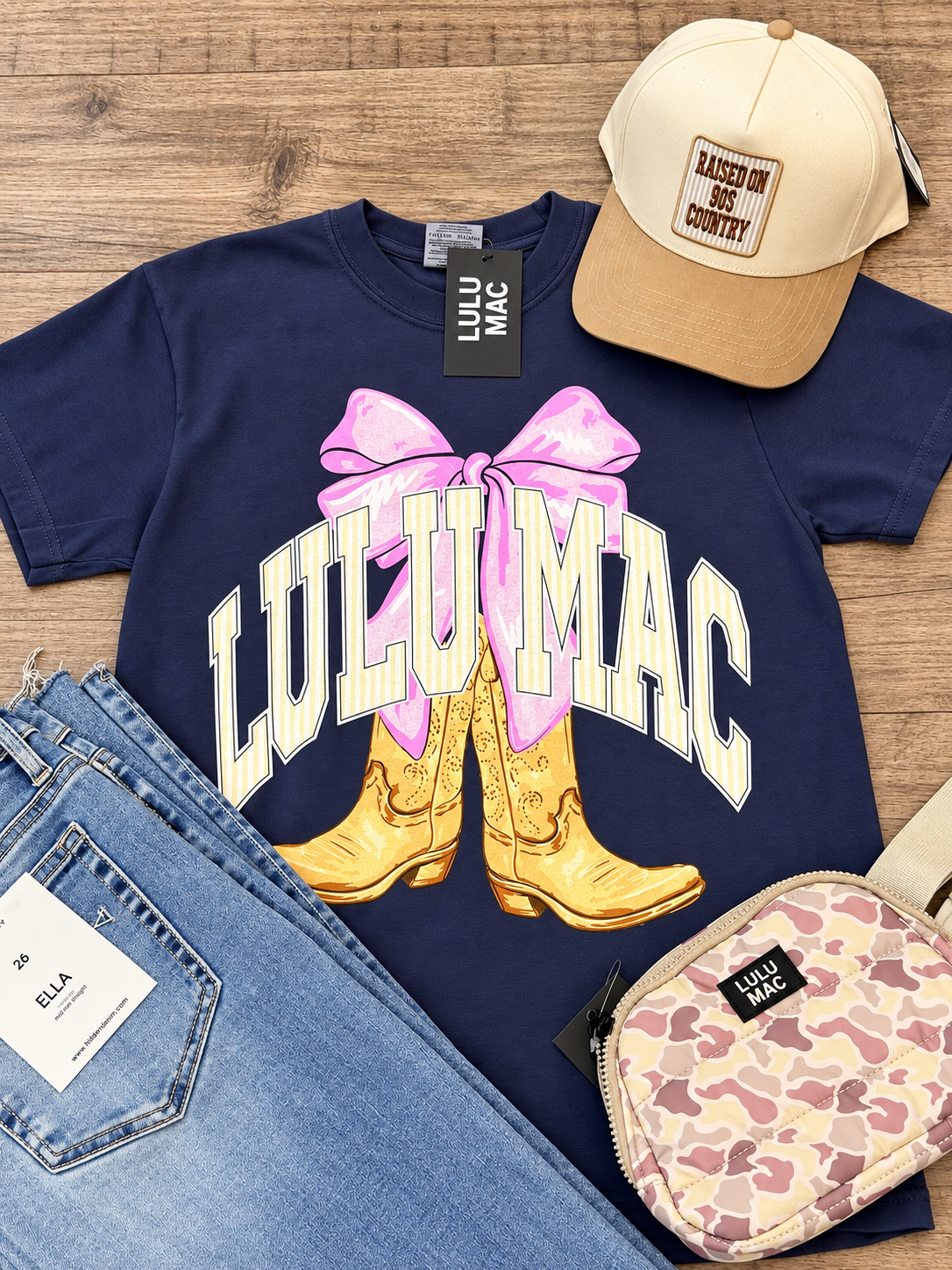 LuluMac Boots and Bows tee
