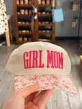 Girl Mom Floral Trucker Hat