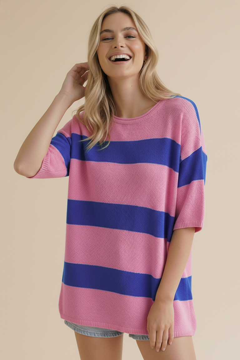 Madi Striped Sweater Top