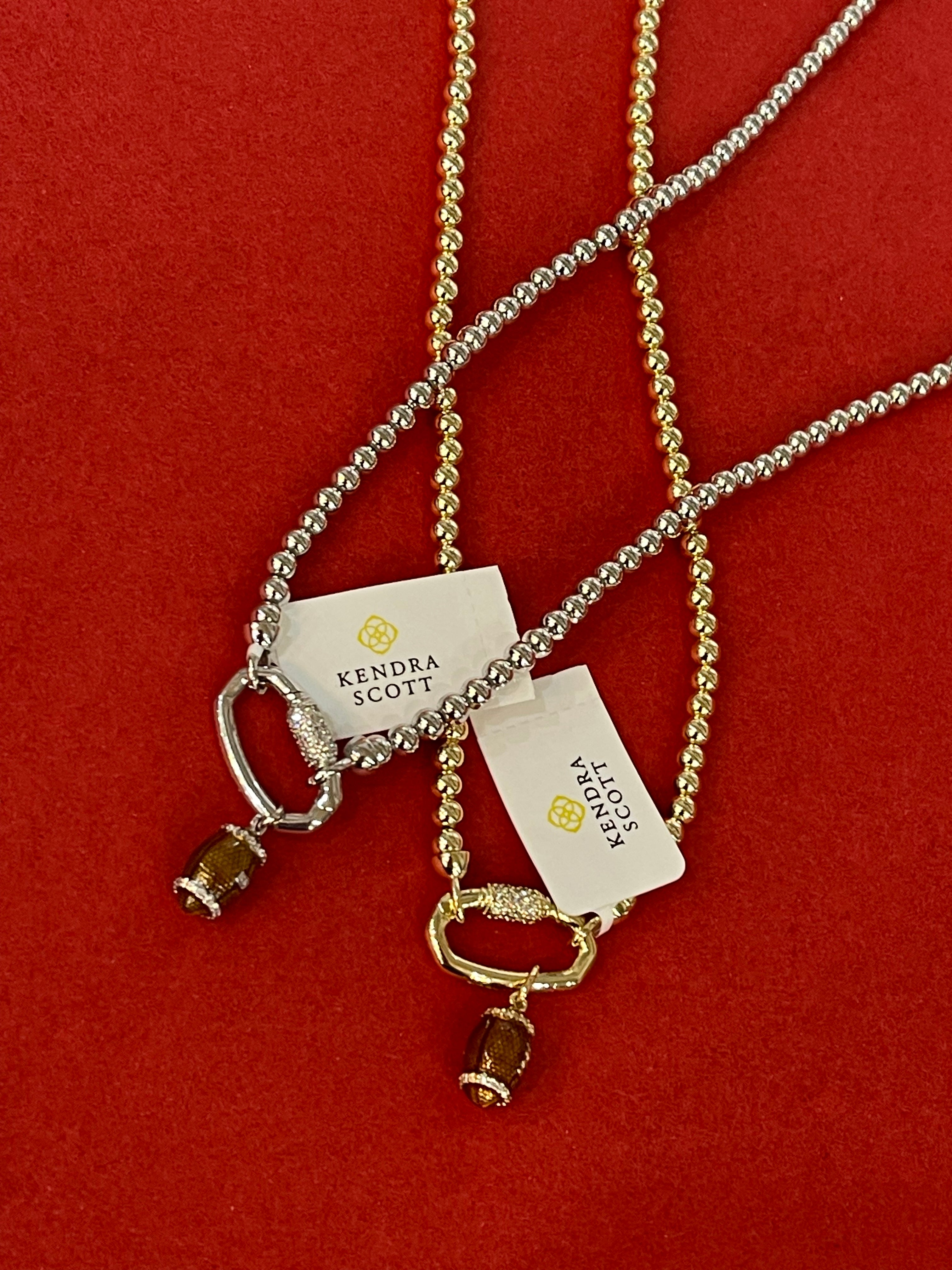 FOOTBALL METAL STRAND NECKLACE