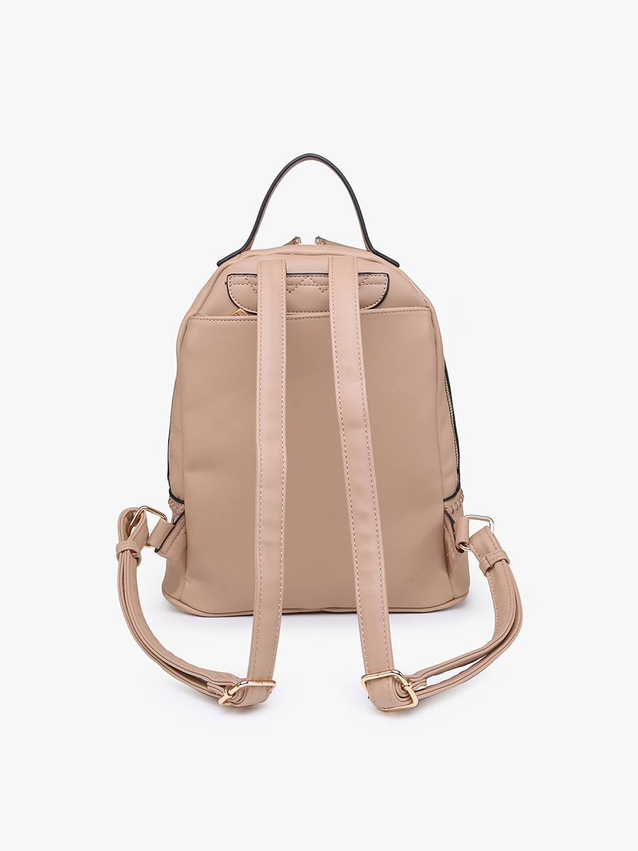 Marty 2 Compartment Backpack w/ Stitch Detail