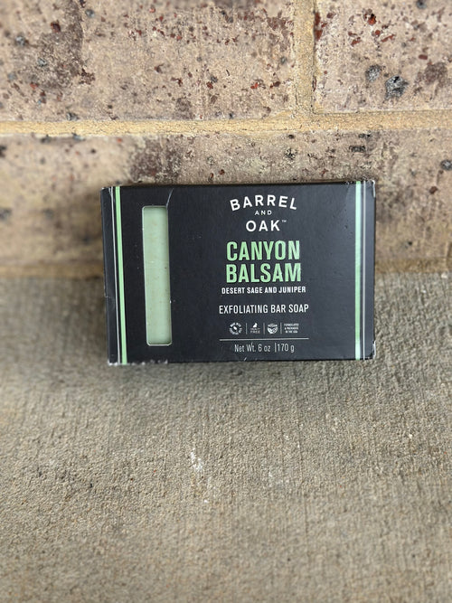 Barrel and Oak Exfoliating bar soap