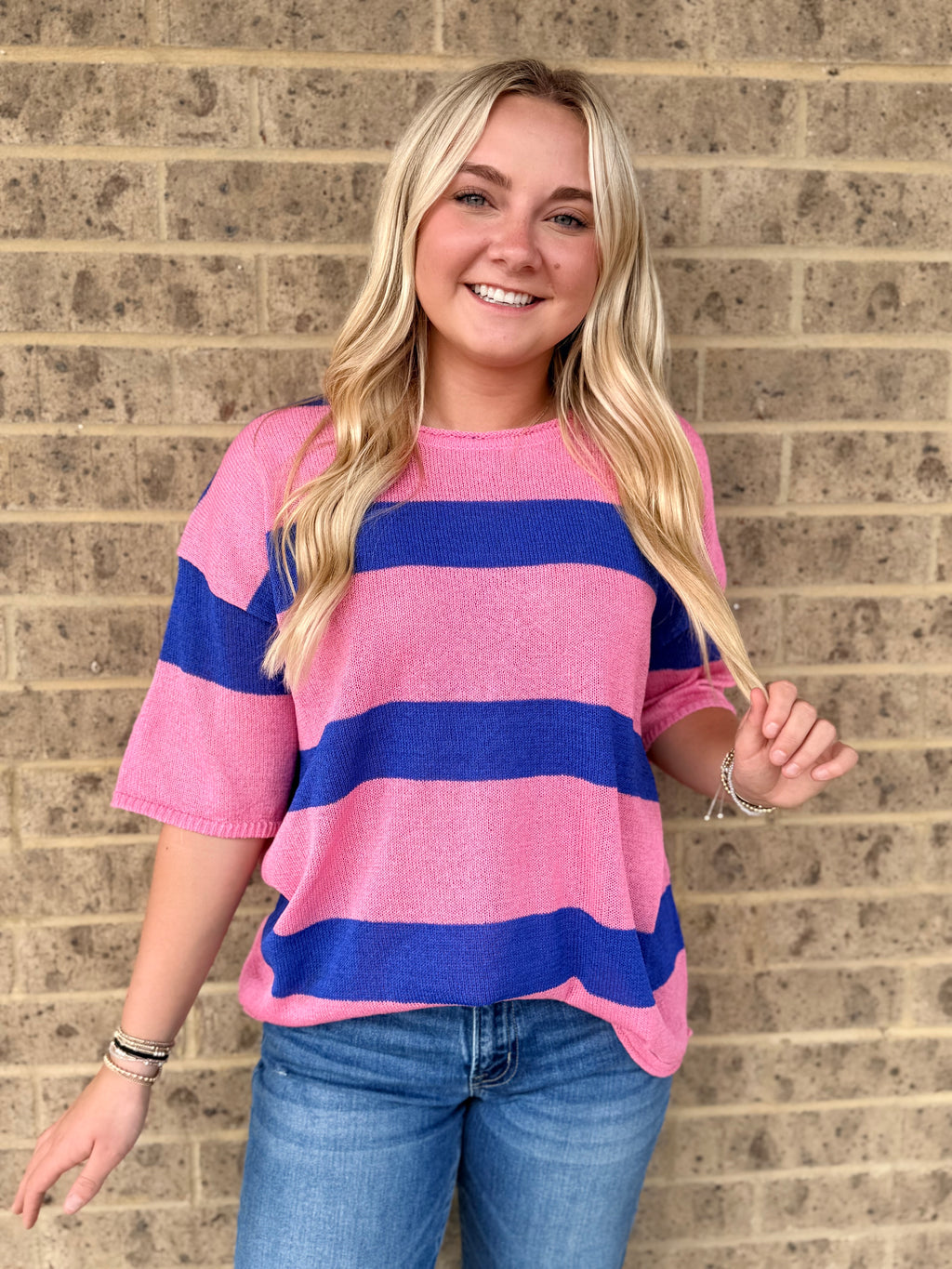 Madi Striped Sweater Top