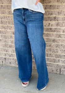 Denver Dark Wash Cello Wide Leg